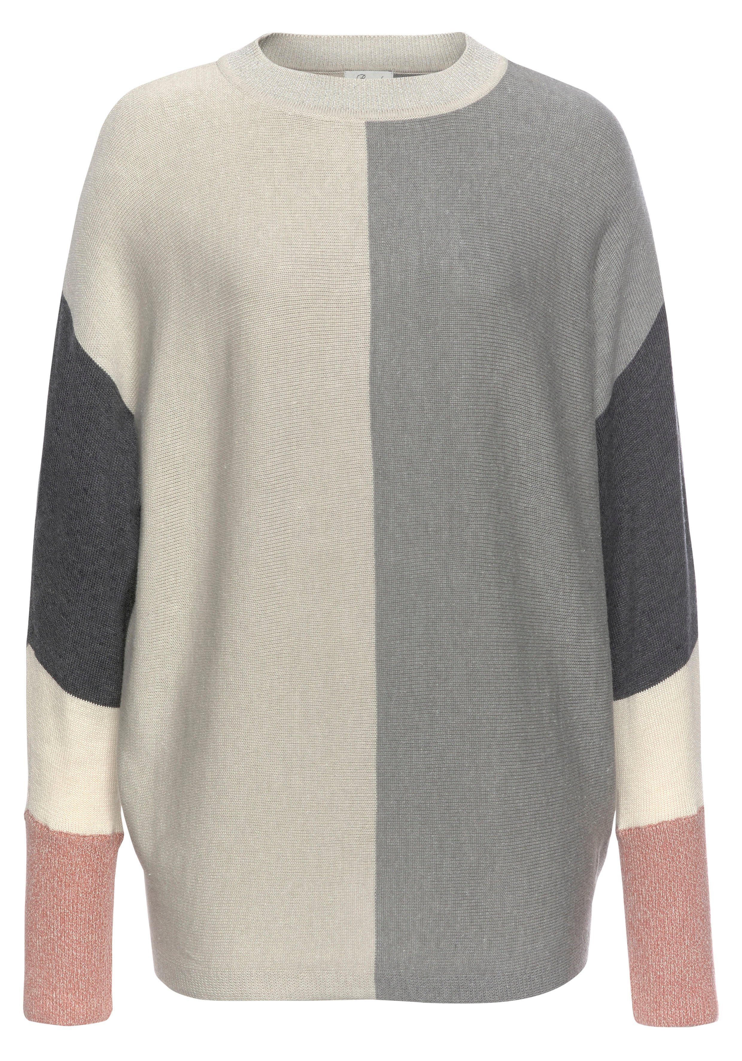 Boysen's Rundhalspullover mit modischem Pastel-Colorblocking. Reduzierter Preis € 32,19. Unverbindliche Preisempfehlung € 45,99, (€ 32,19 pro 1 Stk)