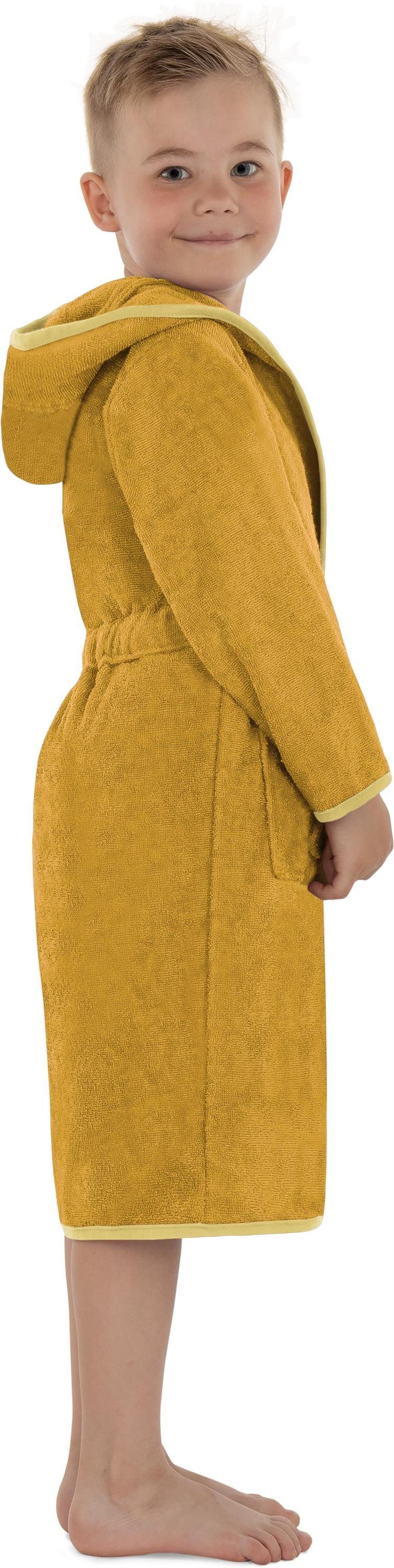 normani Kinderbademantel Kinder Bademantel aus Bio-Baumwolle Ljubljana, Bio-Baumwolle, Kapuze, Bindegürtel, Kinderbademantel aus weichem und schadtsofffreiem Ma – Bild 5 von 5