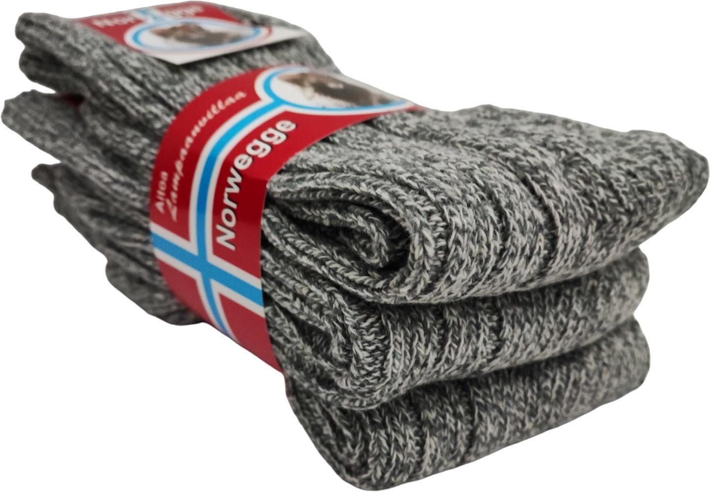 EloModa Thermosocken 3 Paar Wintersocken Woll-Socken Strick, Gr. 39-42 43-4 günstig online kaufen