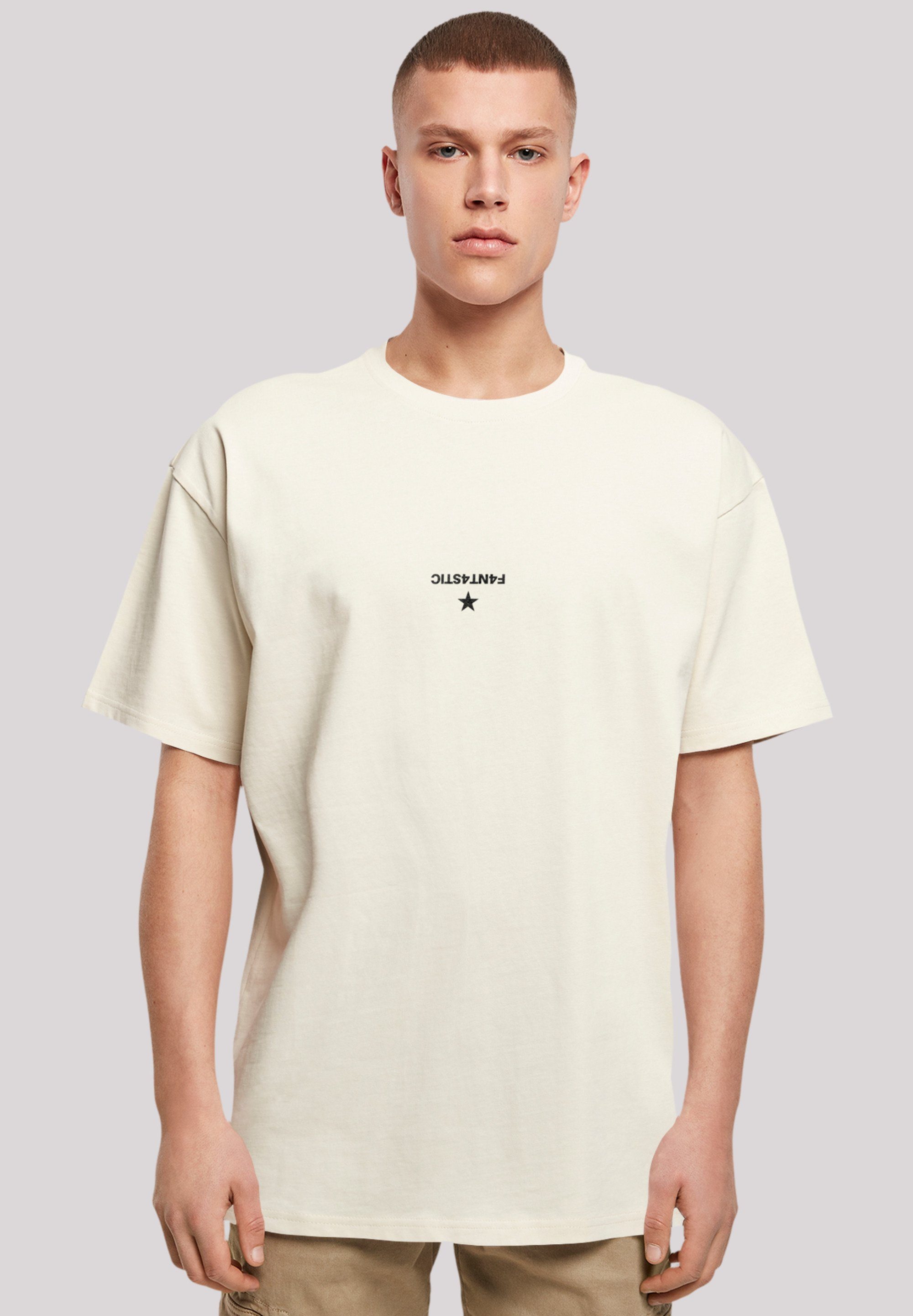 sand Geometrics Grau Print T-Shirt F4NT4STIC