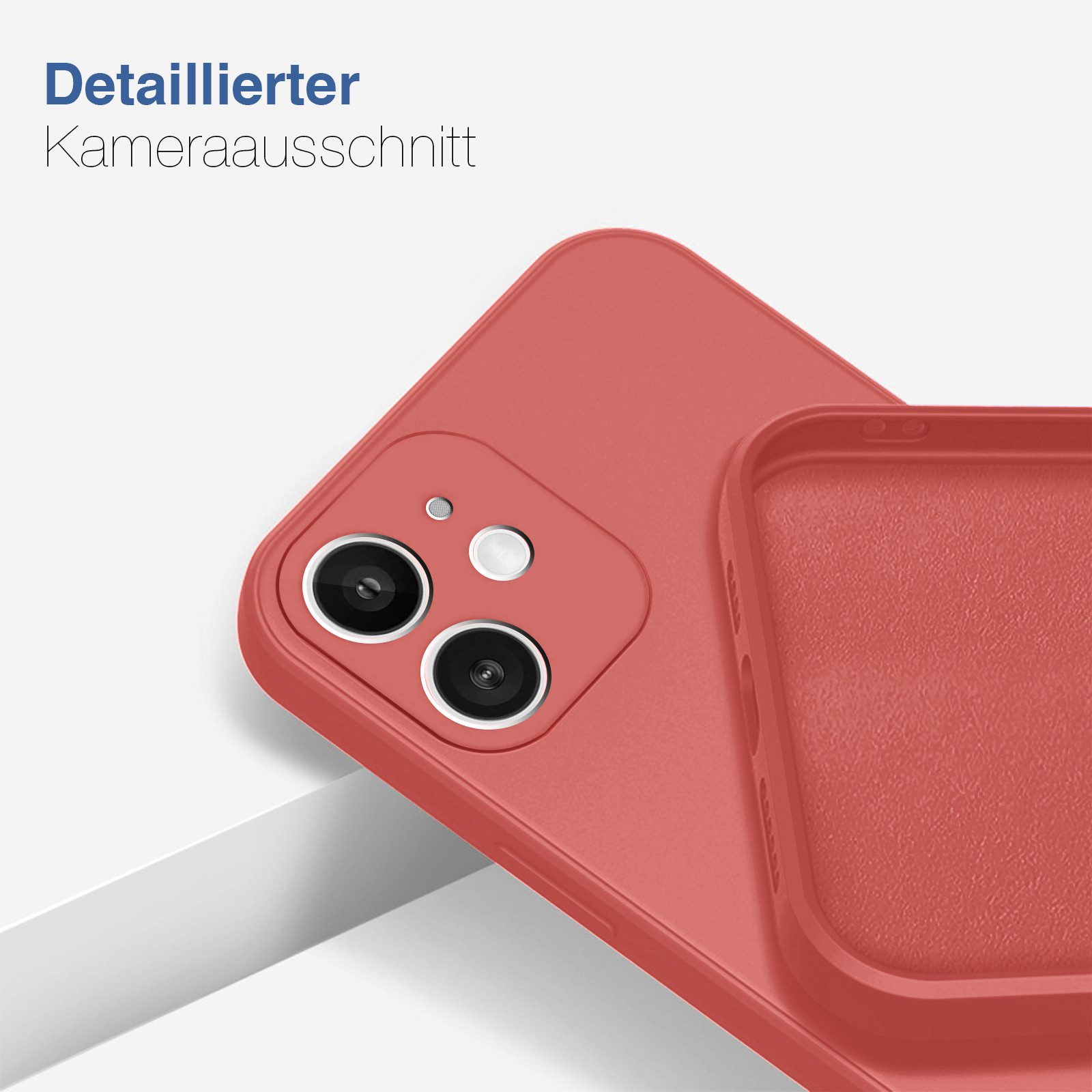 Tec-Expert Handyhülle SoftGrip Cover Hülle für Apple iPhone 11, Handy Case Bumper integrierter Kameraschutz flexibel