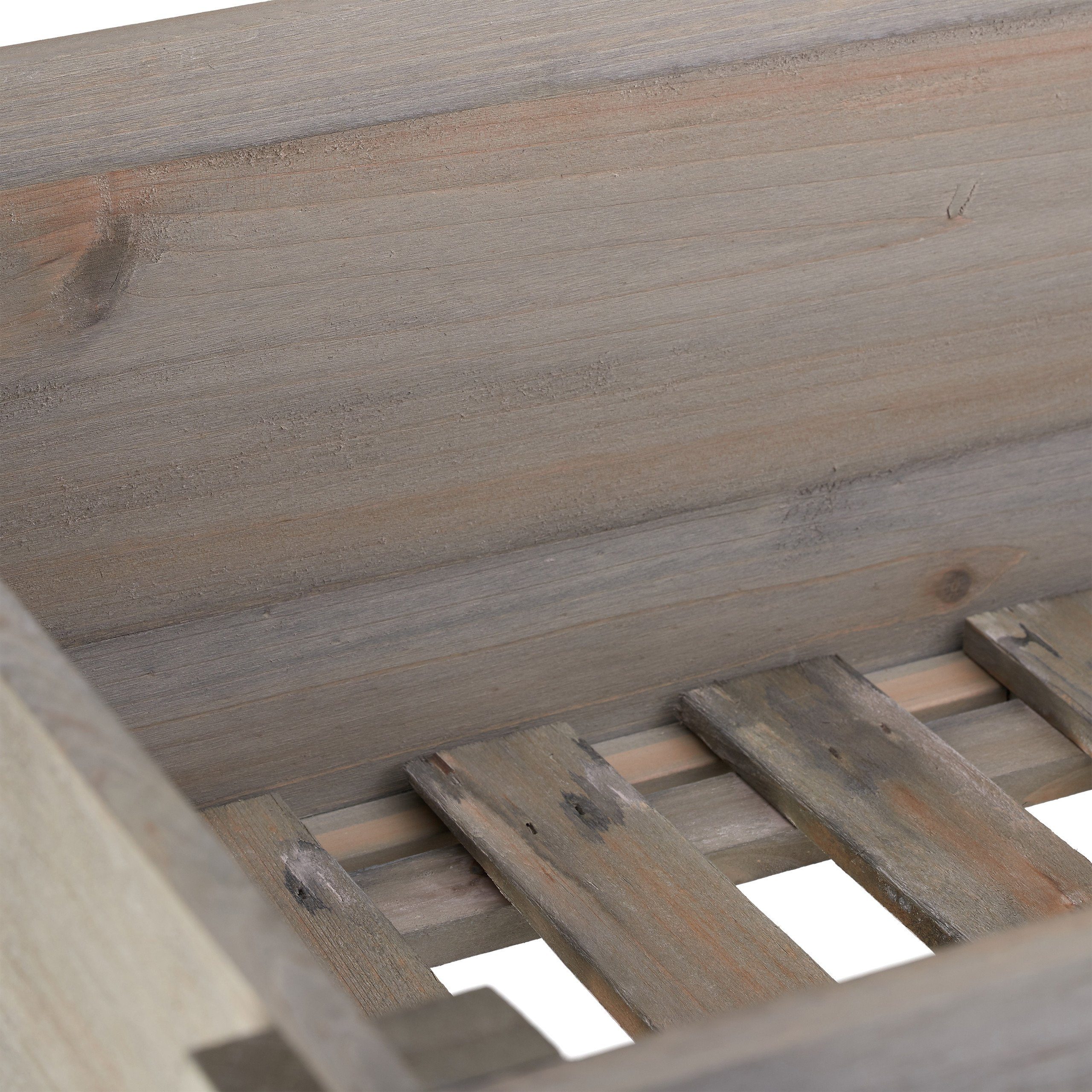 relaxdays Hochbeet Holz grau