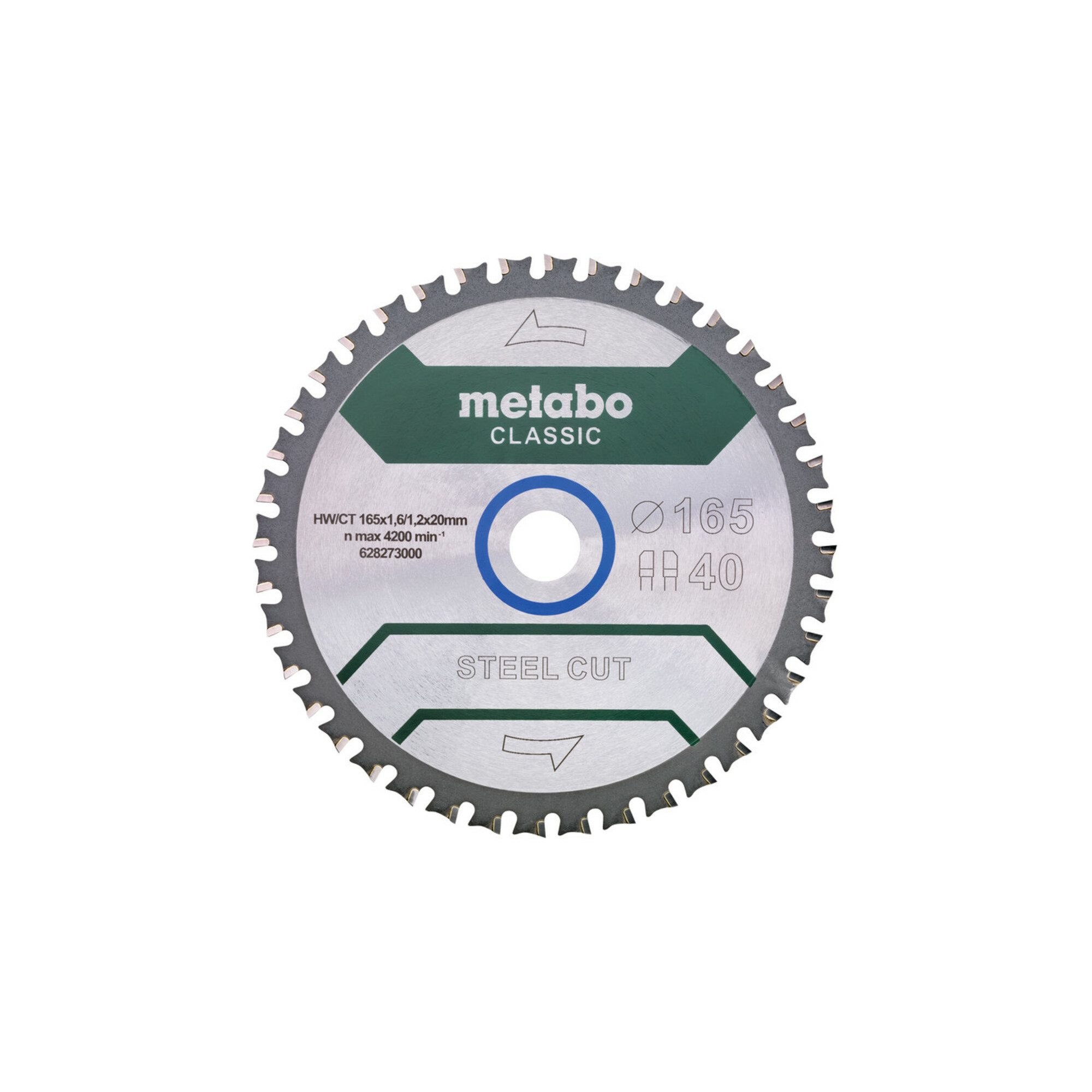 metabo Säbelsägeblatt Metabo Sägeblatt "steel cut/sandwich panel - classic", 165x20 Z40 FZ/F