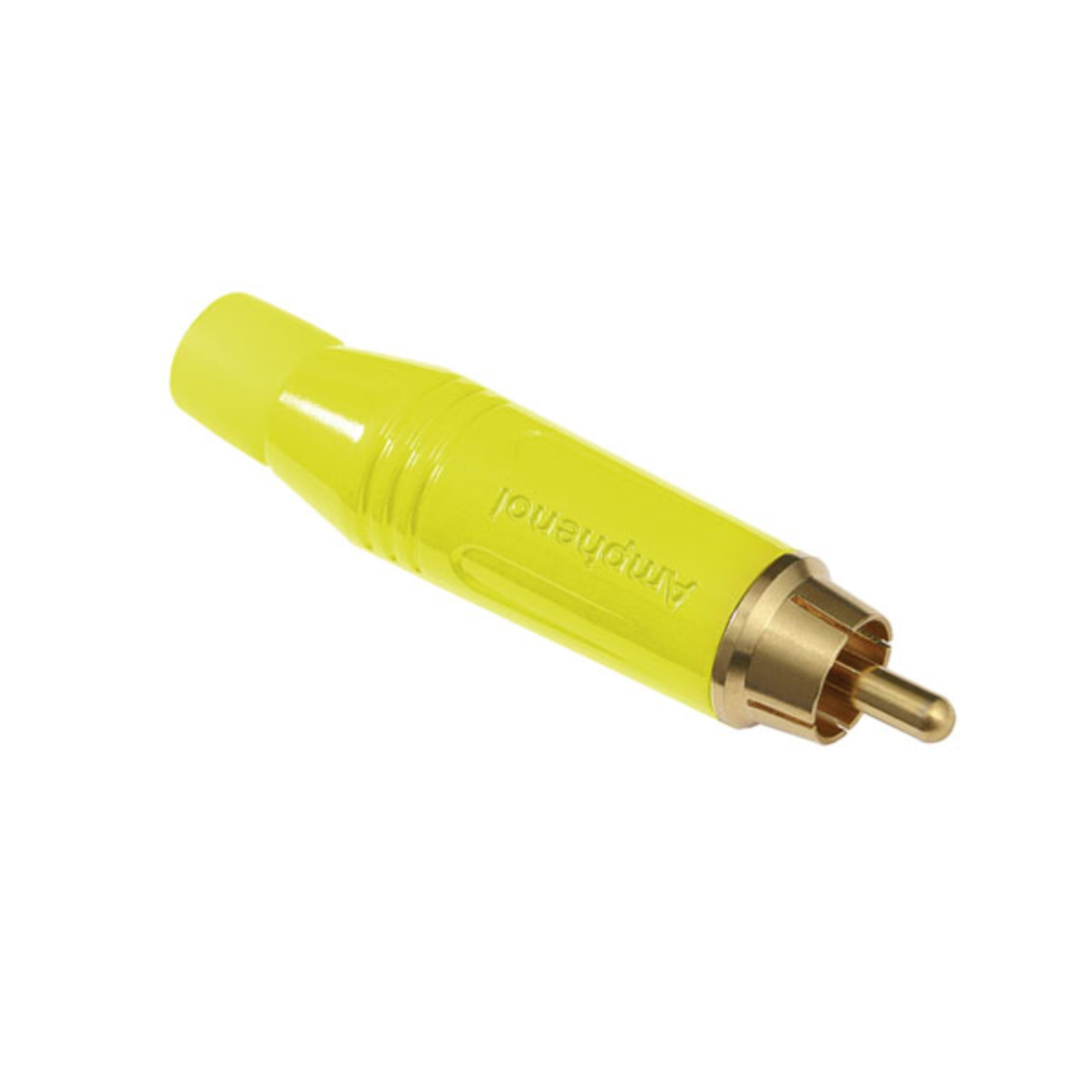 Amphenol Cinch-Stecker, (Stecker & Adapter, Kabel-Stecker), ACPR-YEL Cinchstecker gelb - Kabel Stecker
