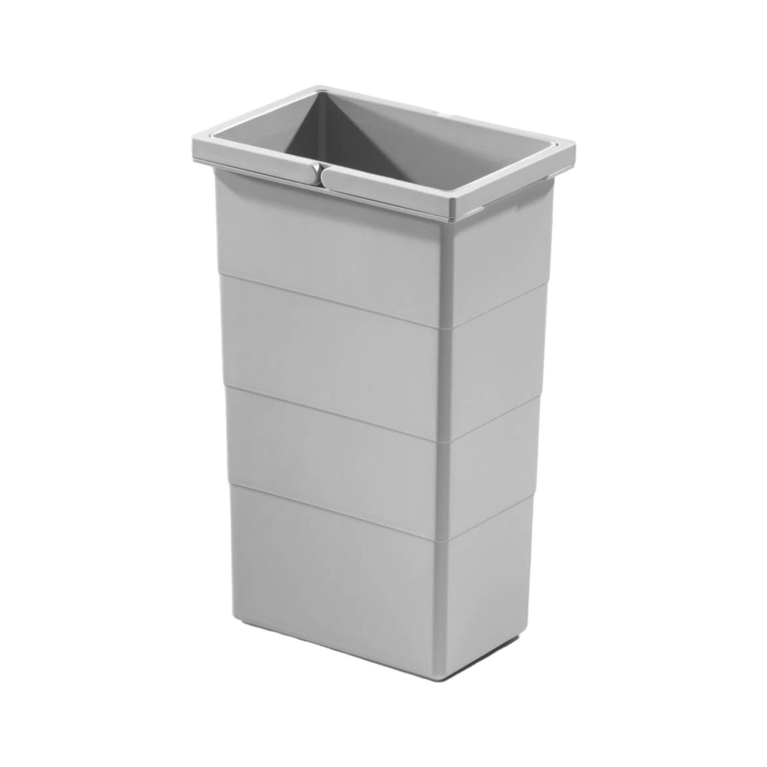 Hailo Einbaumülleimer Hailo Inneneimer 1075969 hellgrau 10 Liter 226 x 156 x 350 mm 2 Henkel