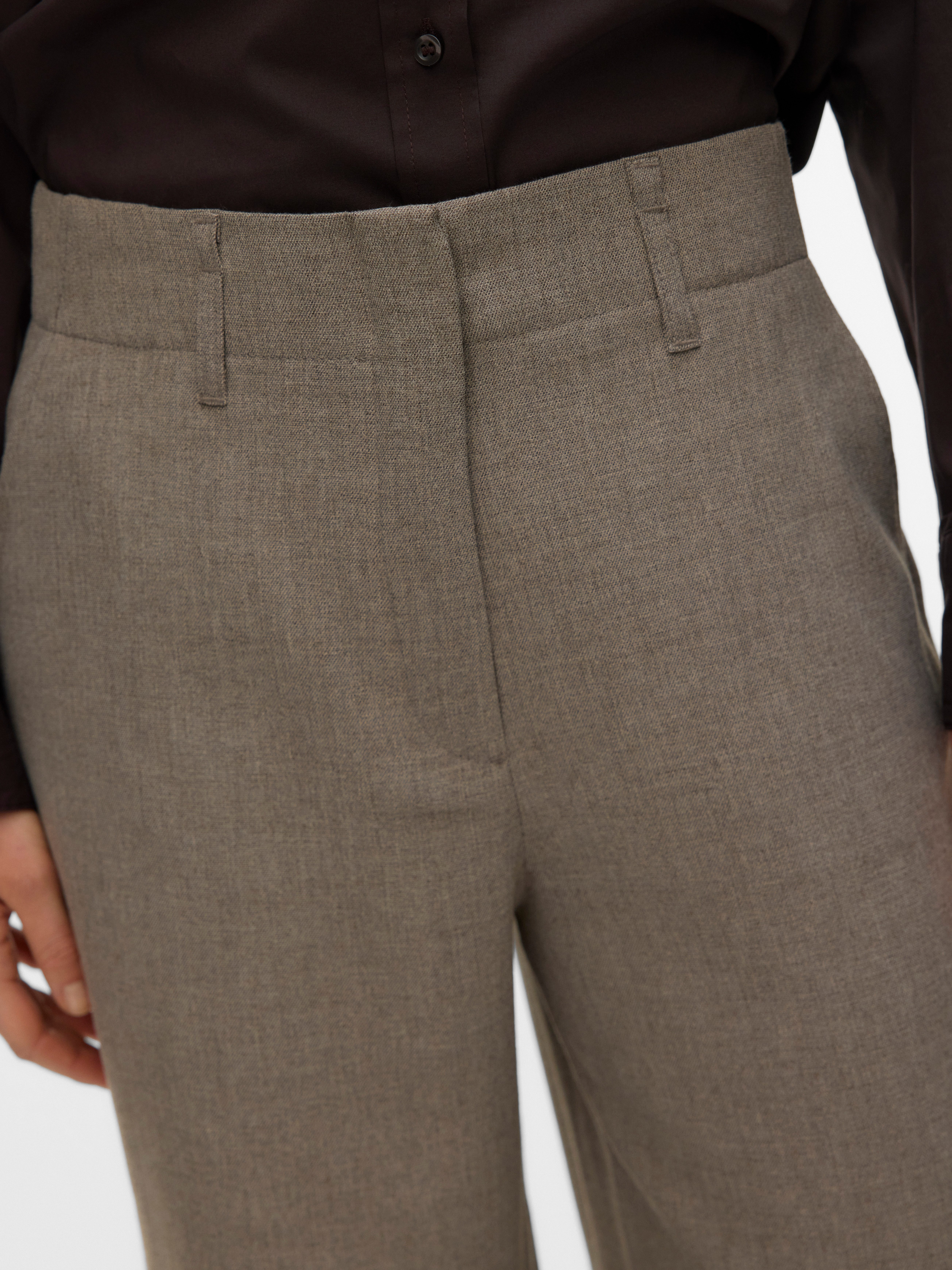 Vero Moda Anzughose VMBESTIE HW WIDE PANT NOOS Materialmix