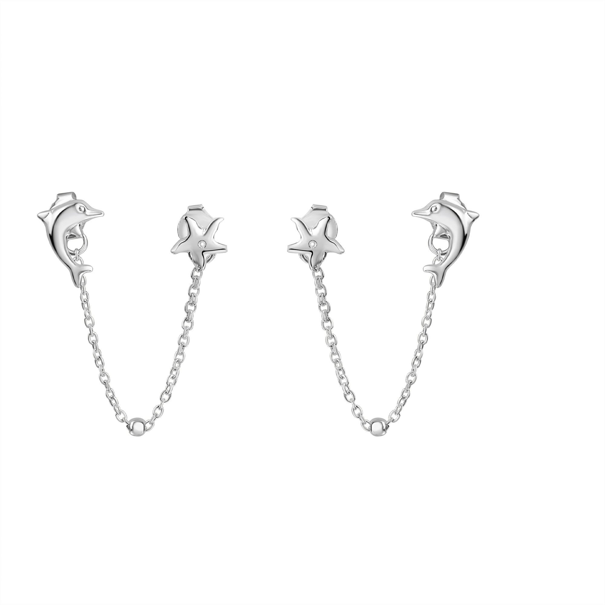 Vivance Paar Серьги-гвоздики 925/- Sterling Silber rhodiniert maritim
