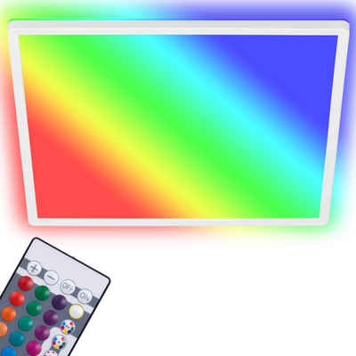 Briloner Leuchten LED Panel »7090-416«, 29,3cm RGB Beleuchtung Farbwechsel dimmbar Hintergrundlicht
