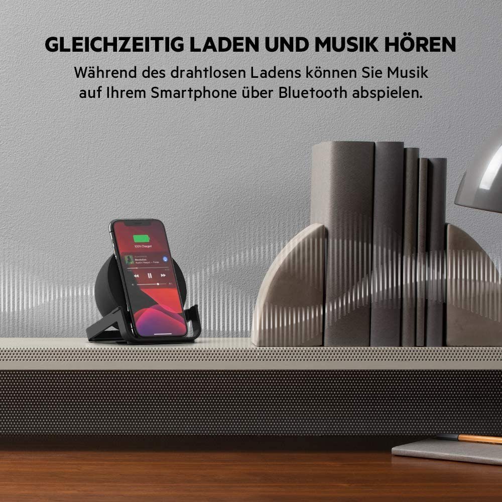Belkin Belkin drahtloser BoostCharge Ladeständer, Bluetooth Lautsprecher Wireless Charger