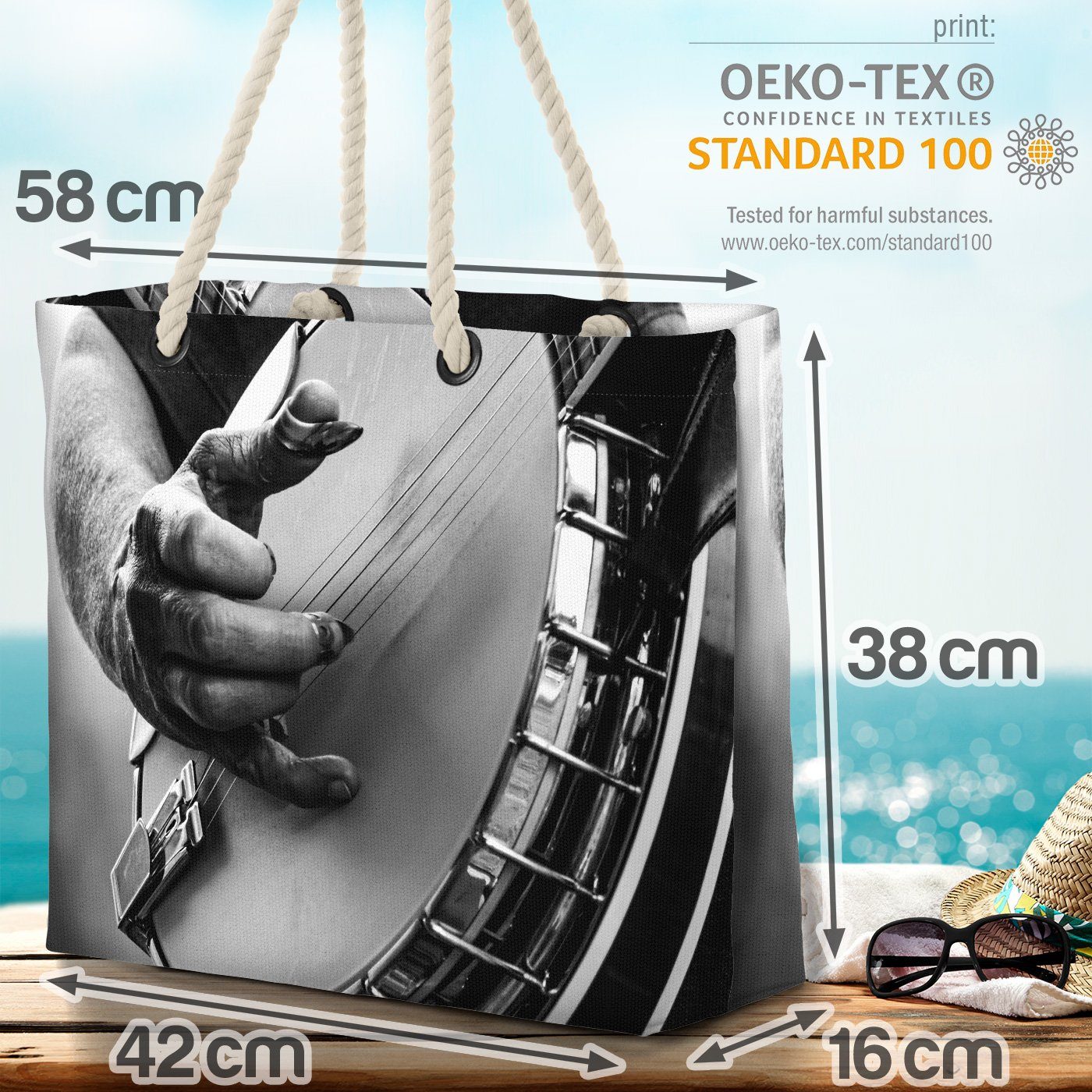 musika schnur Instrument instrumente Strandtasche gitarre Banjo fels VOID (1-tlg), Gitarre musik