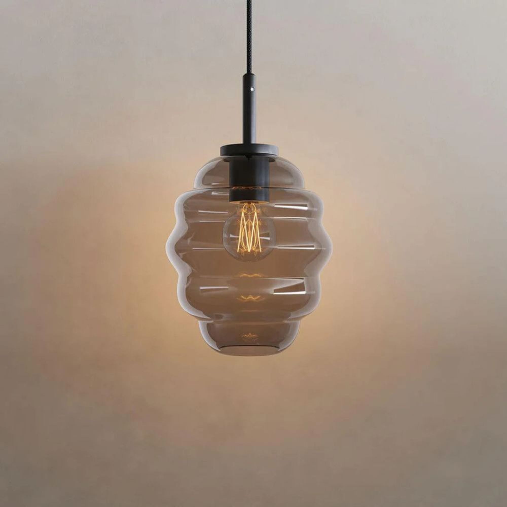 s.luce Pendelleuchte s.luce Echos Glas-Pendelleuchte Cluster 3-flammig 3x18cm Mehrfarbig