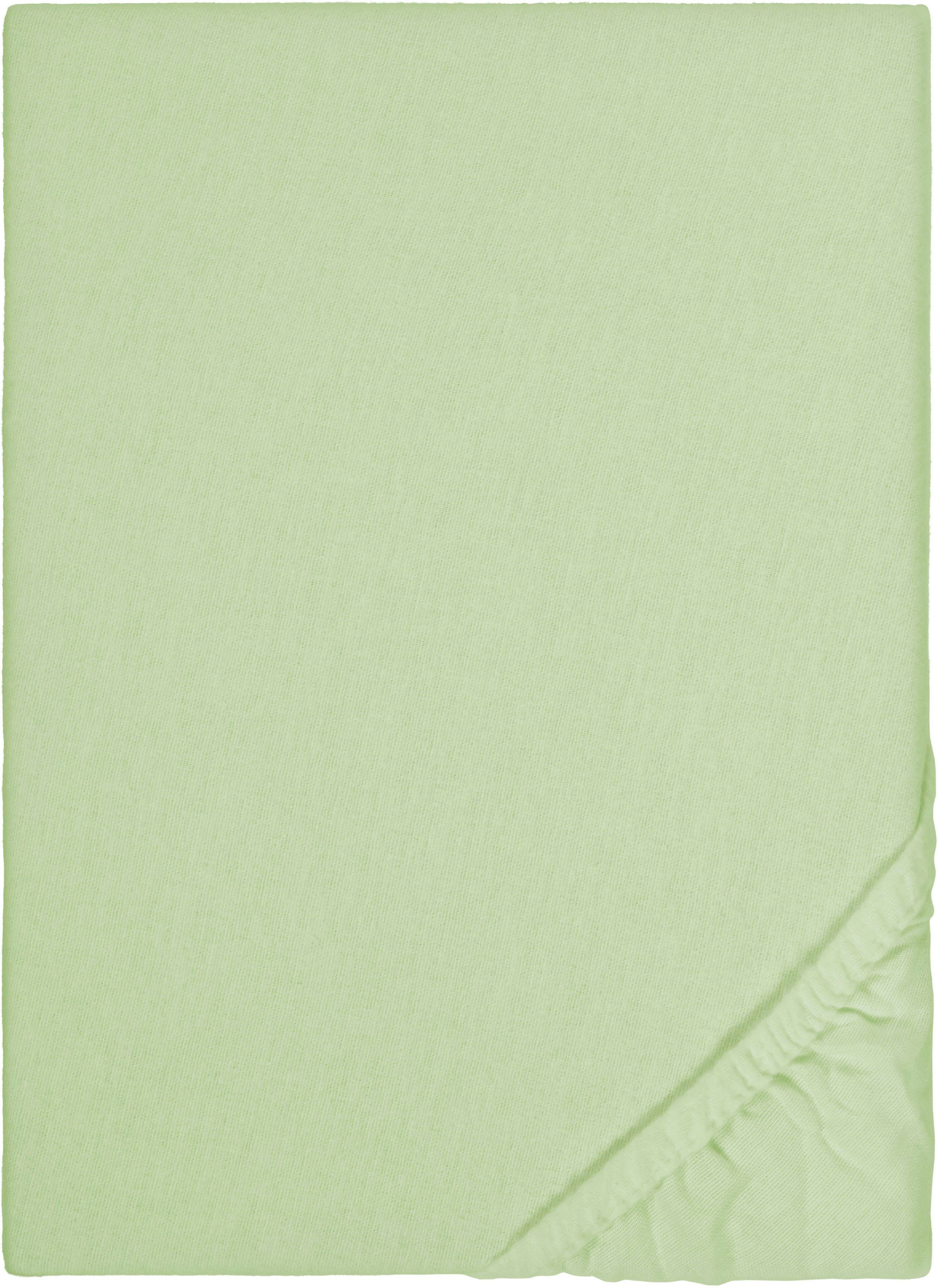 Biberna Spannbettlaken Biber in Gr. 90x200, 140x200 oder 180x200 cm, Biber, günstig online kaufen