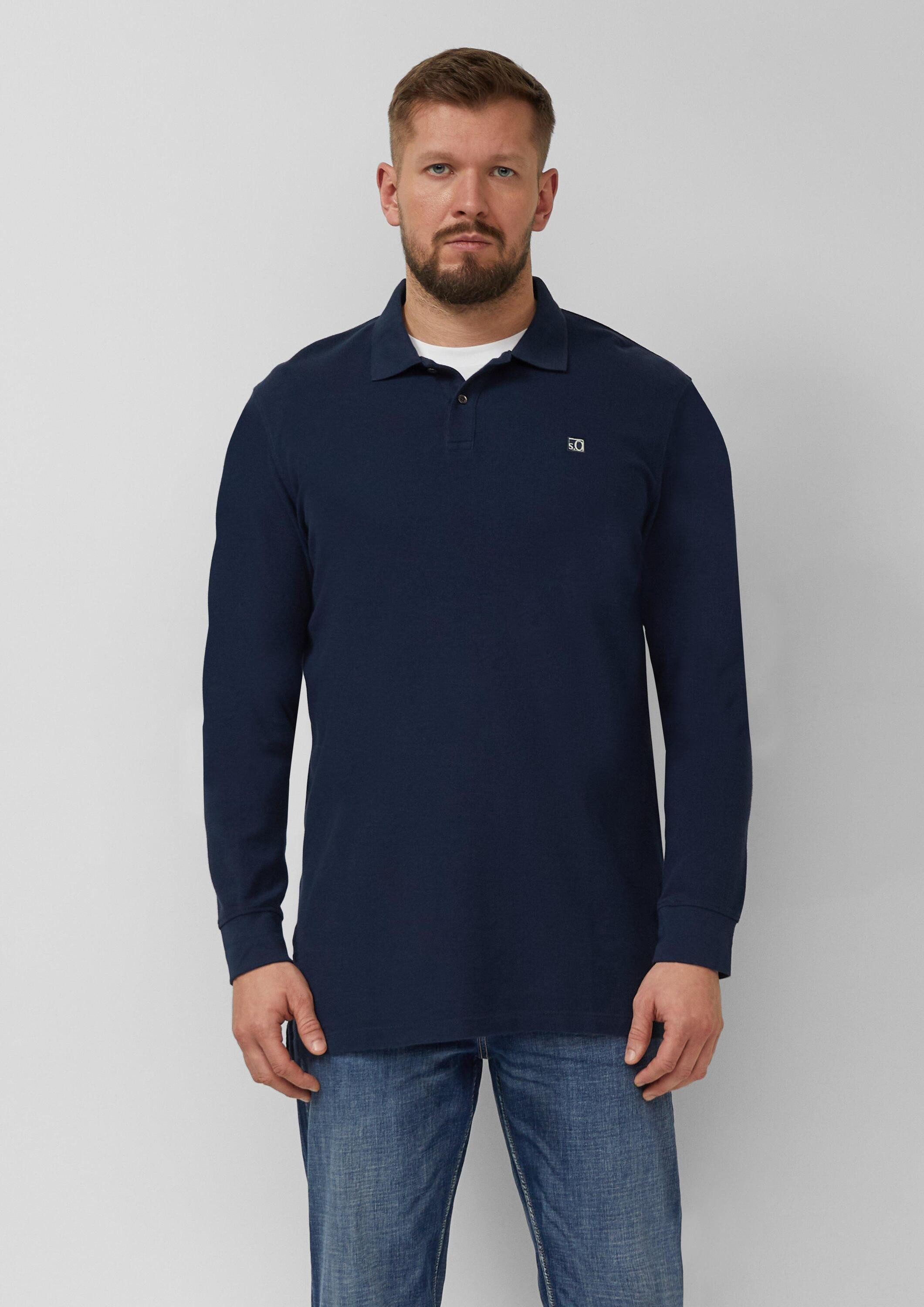 Langarmshirt Polo-Shirt