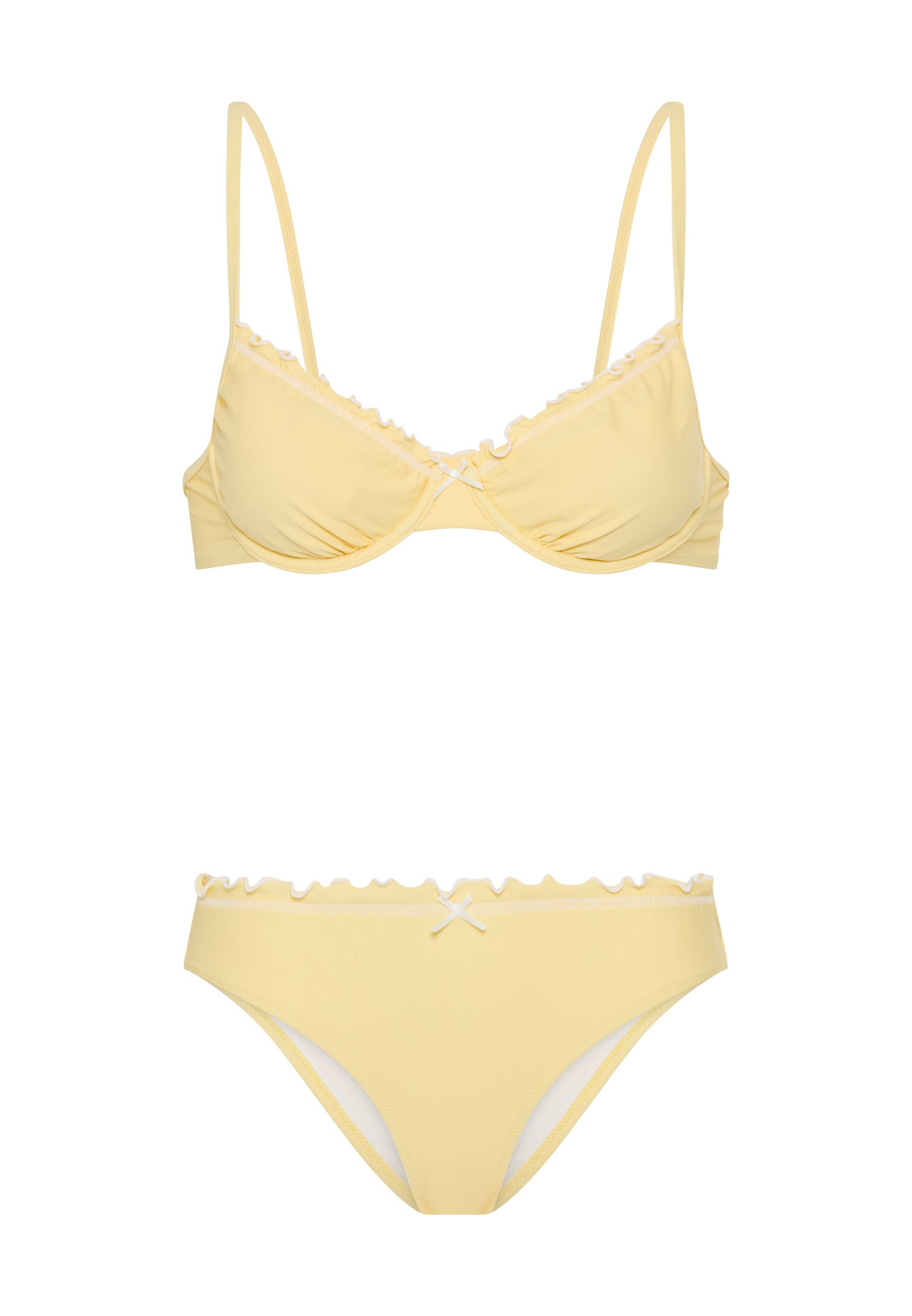 LSCN by LASCANA Bügel-Bikini mit verspielten Rüschen- und Schleifendetails
