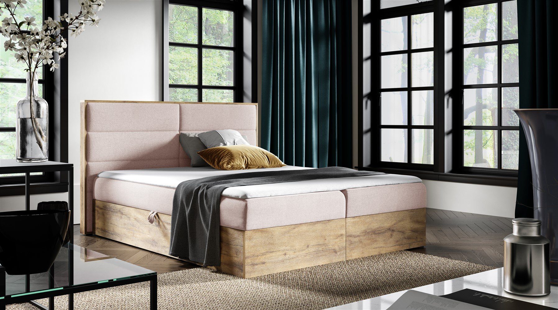 Fun Möbel Boxbett Schlafzimmerbett LAMBROS Überlänge günstig online kaufen
