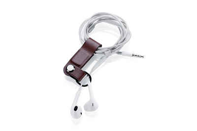 Kronya »Kopfhörerhalter aus Kunstleder - In-Ear Kabel Kopfhörer Organizer« Kopfhörerständer, (Magnetisch)