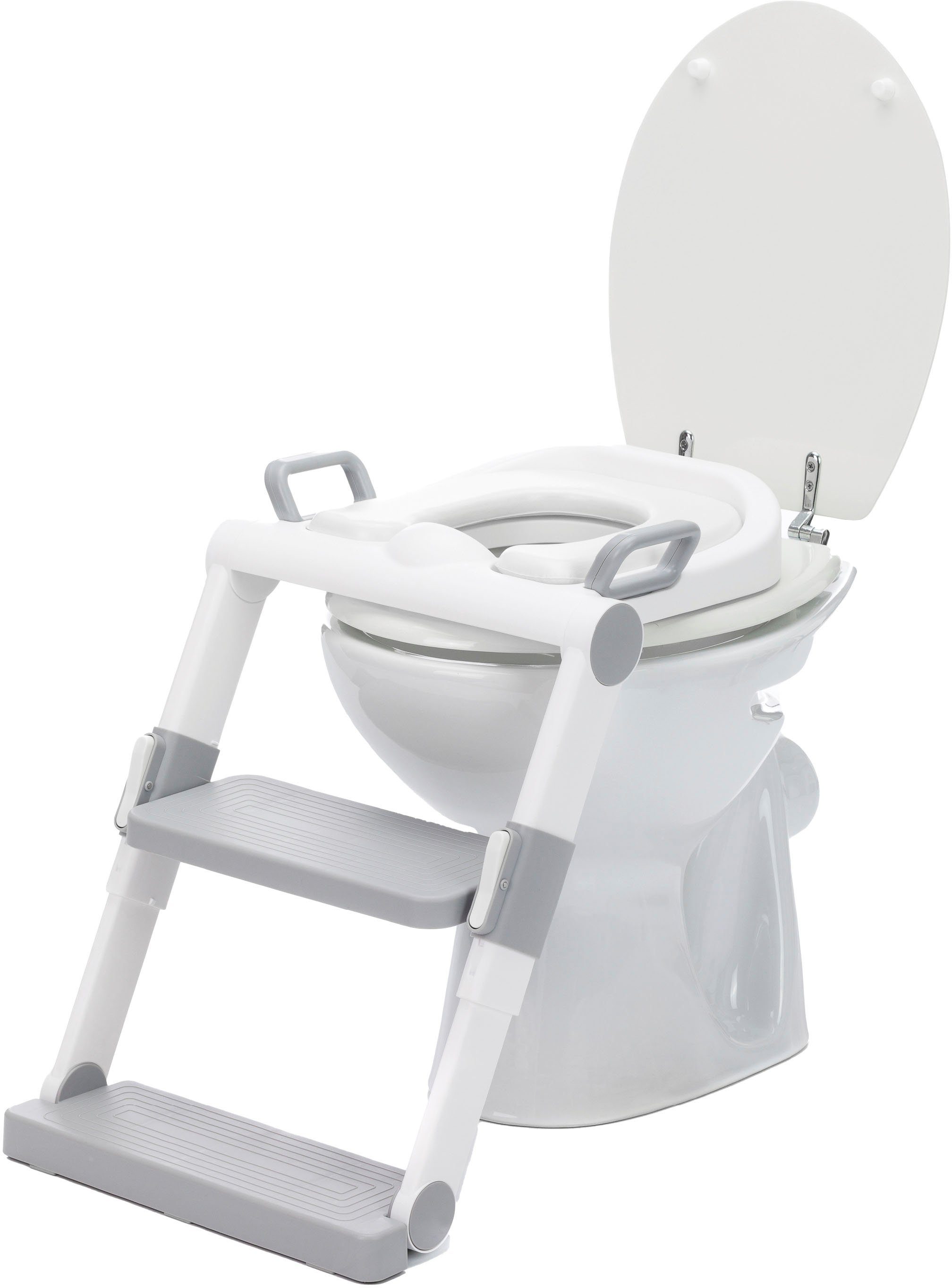 Fillikid Toilettentrainer Toilet-Trainer, weiß/grau