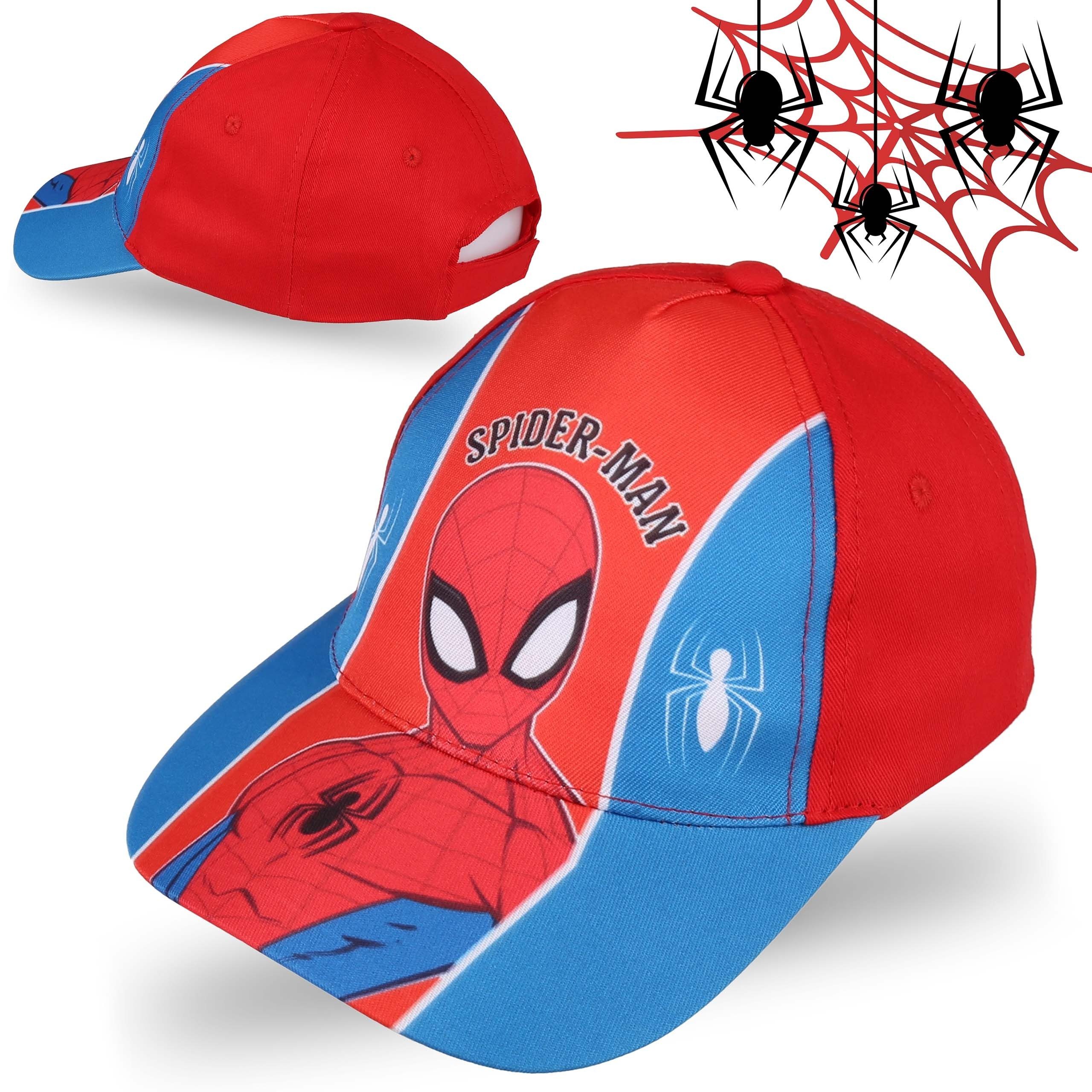 MARVEL Baseball Cap MARVEL SpiderMan Rot, Jungen Baseballkappe, für Jungen 52