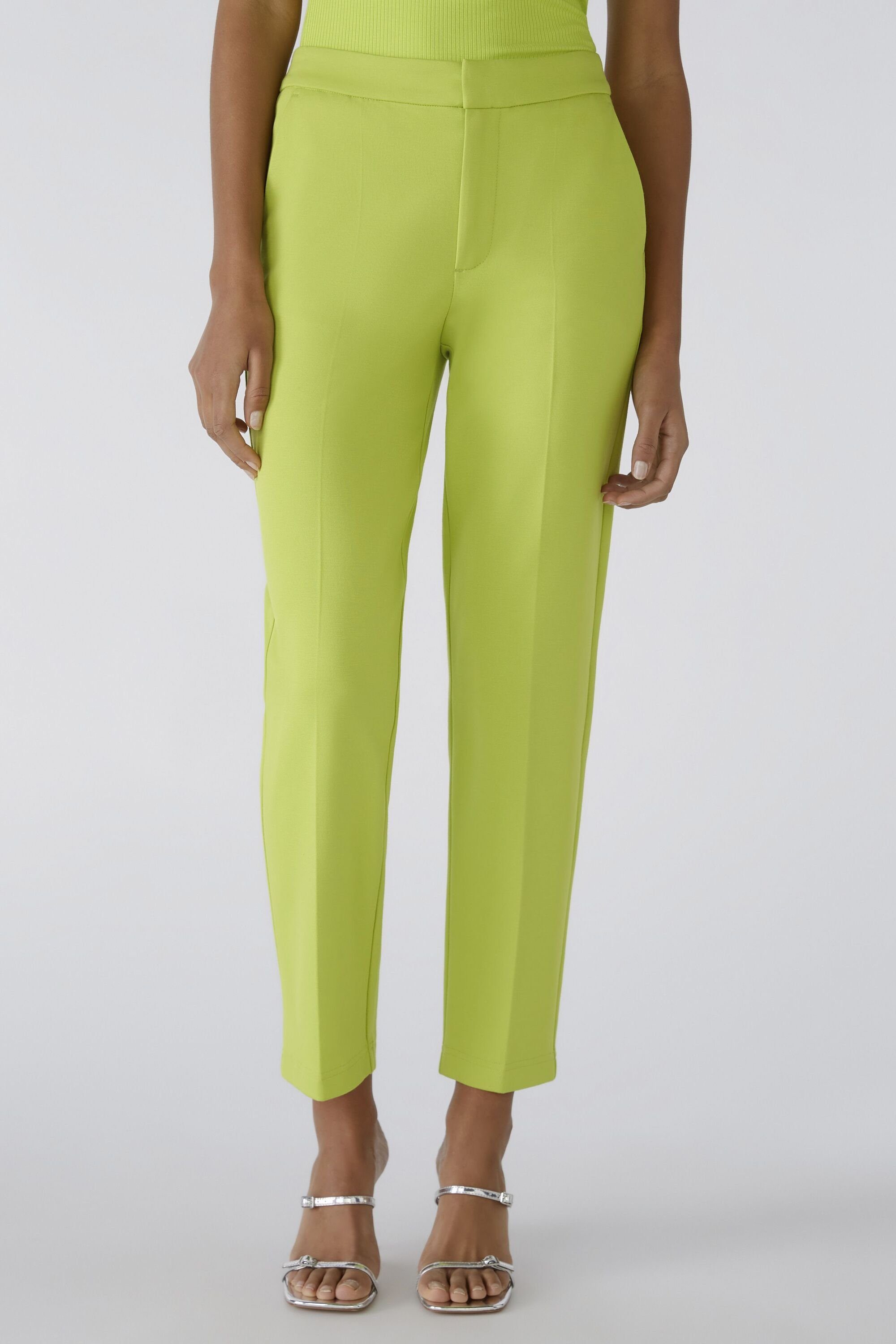 Oui Stoffhose FEYLIA Jerseyhose Slim Fit, günstig online kaufen