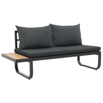 Merax Gartenlounge-Set Holguín, (2-tlg), Gartenmöbel-Set aus Aluminium und Holz, für 4 Personen, Lounge Gruppe mit Tisch, Balkonmöbel Set