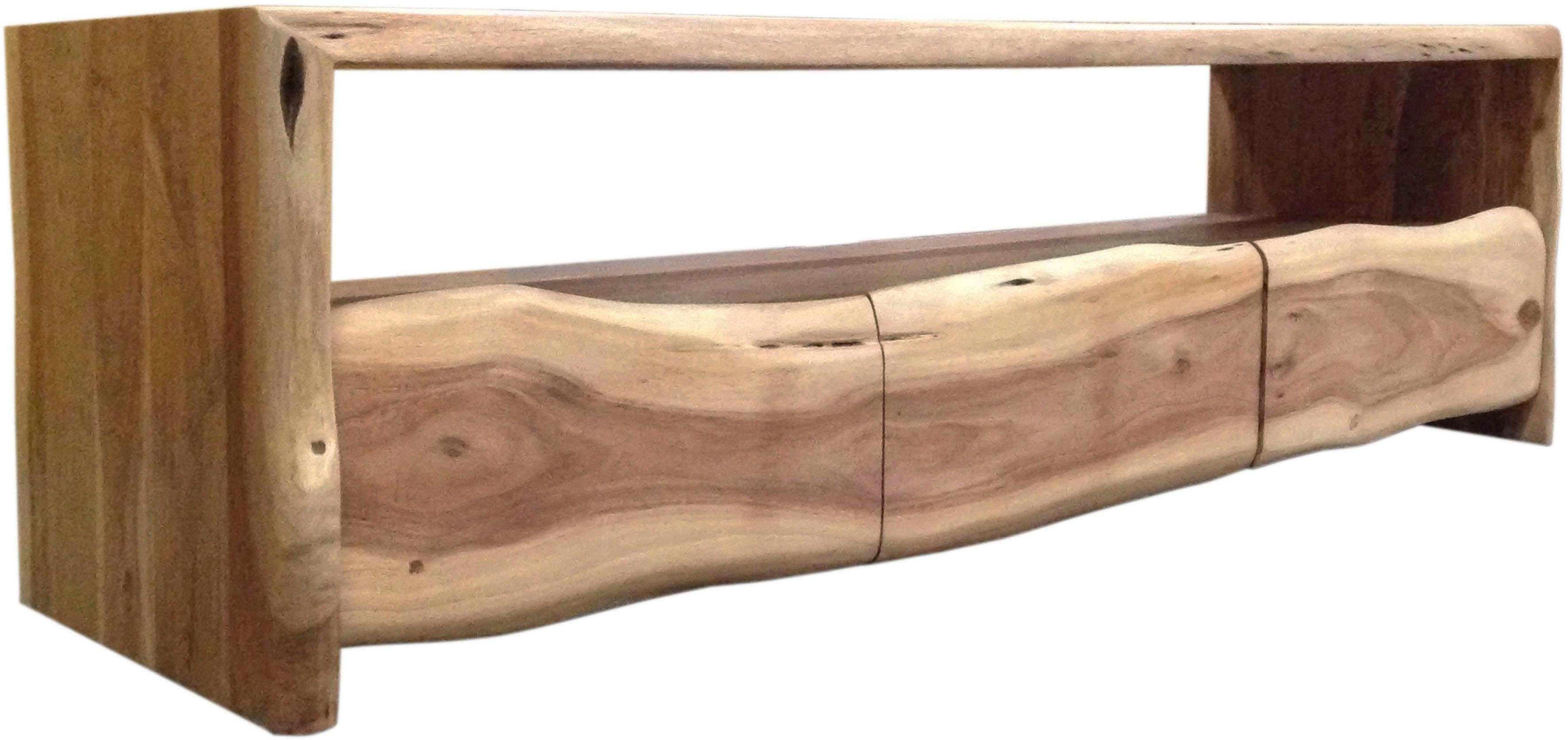 SIT Lowboard Albero, massive Akazie mit Baumkante, Breite 146 cm