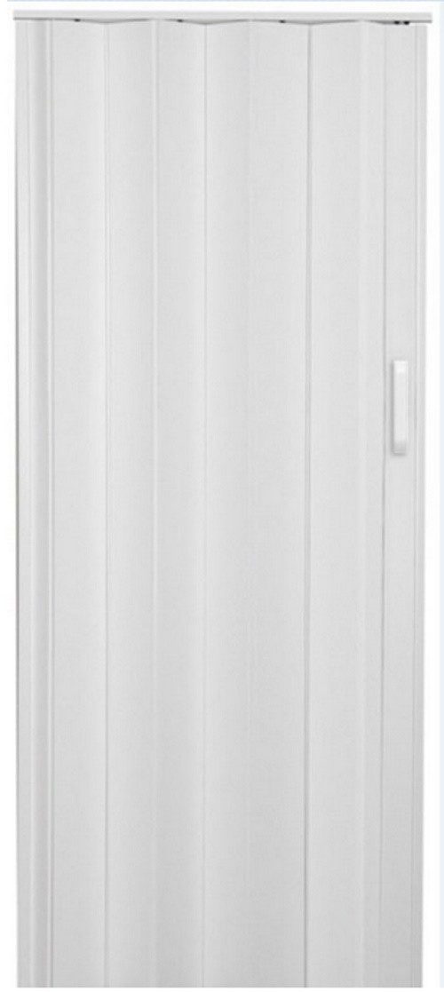 Standom Falttür 81 x 201,5 cm Schiebetür Nischentür Kunststoff weiß Farben Neu (1 Karton, 1-St., 1), incl. Montage Material