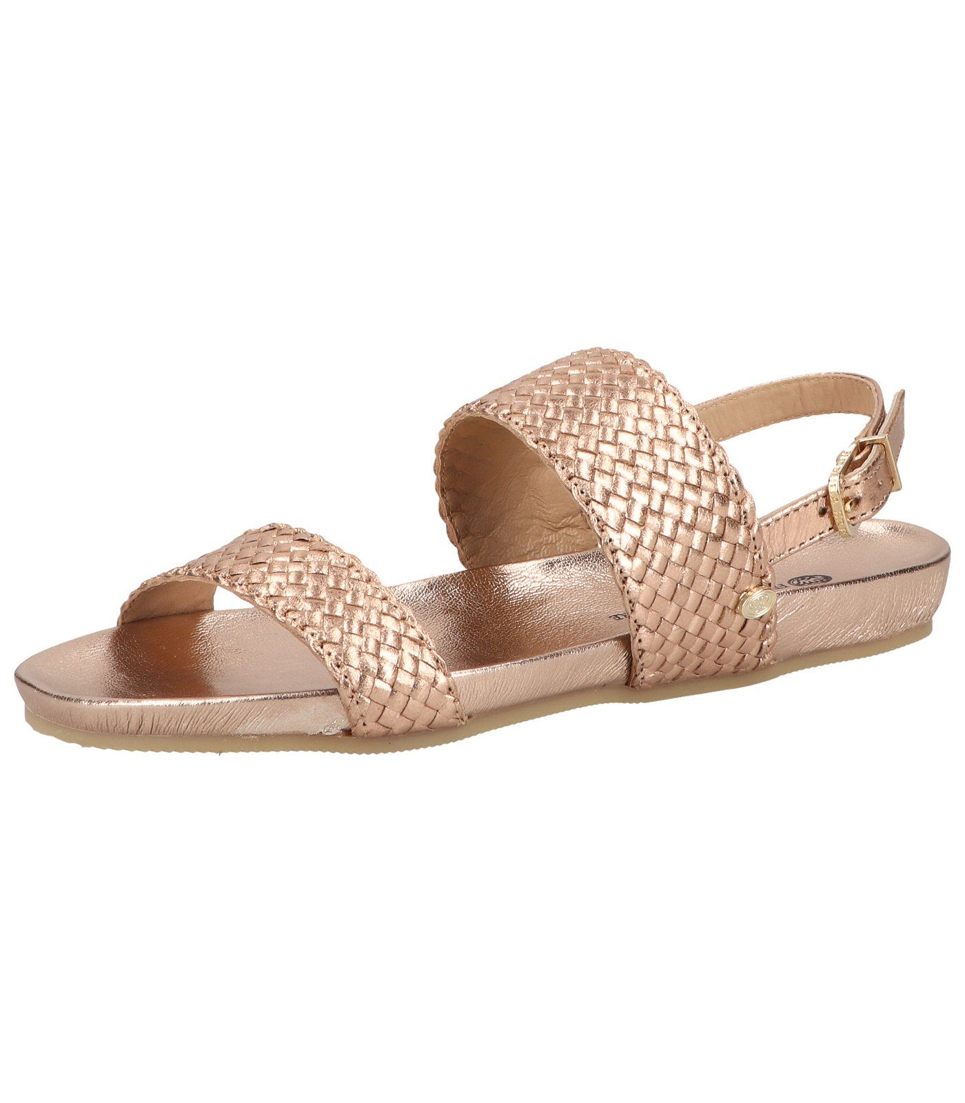 Fred de la Bretoniere Sandalen Leder Riemchensandalette Copper | Sandaletten