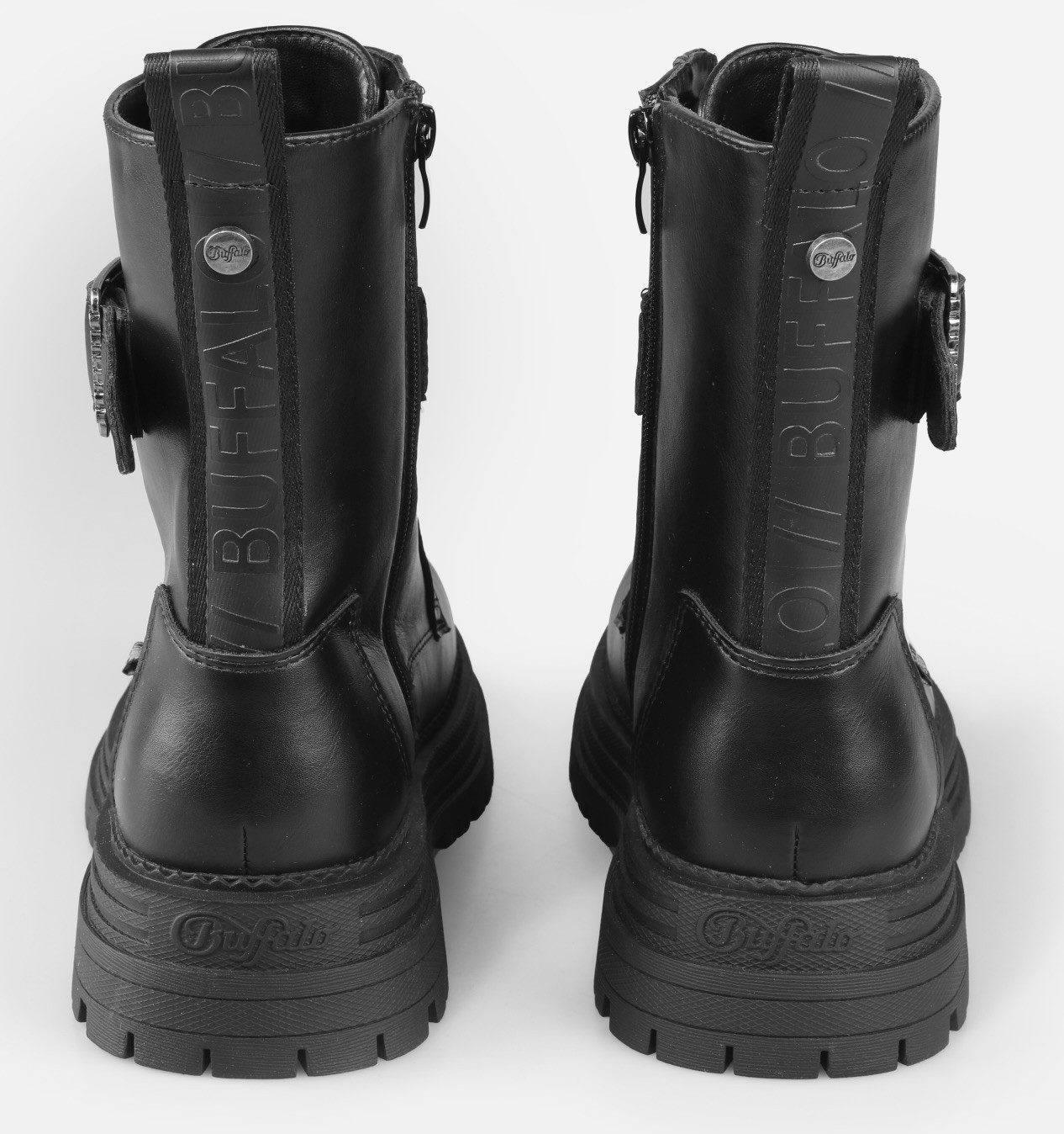 Buffalo LENNOX LACE UP VEGAN Schnürboots Bikerboots, Festivalboots, Plateauboots mit Reißverschluss