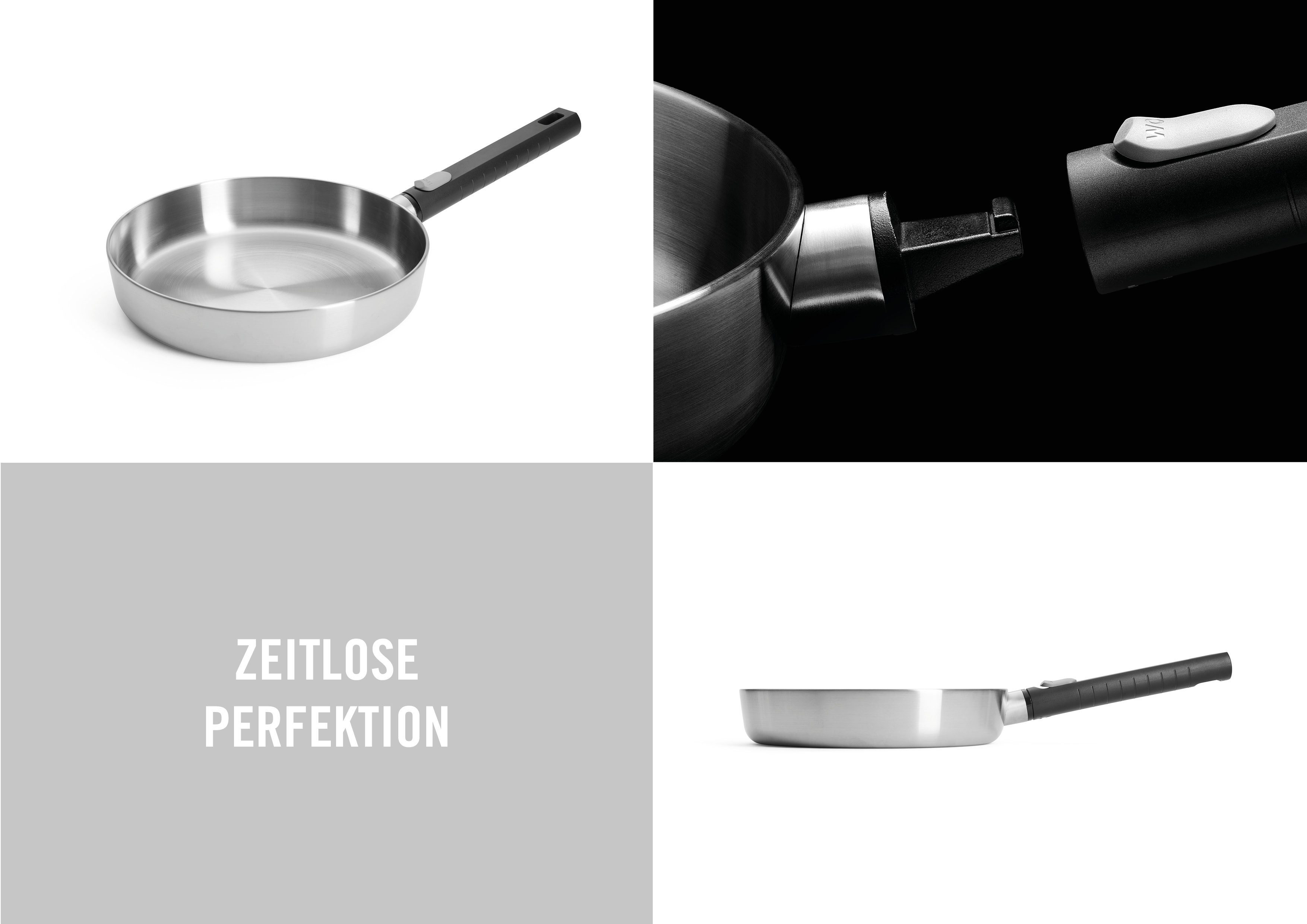 WOLL Bratpfanne Logic Steel, Edelstahl 18/10 (1-tlg), 5-Schicht-Aufbau