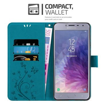 Cadorabo Handyhülle Samsung Galaxy J4 2018 Samsung Galaxy J4 2018, Klappbare Handy Schutzhülle - Hülle - mit Standfunktion und Kartenfach