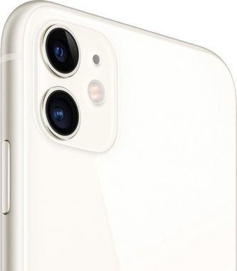 Apple iPhone 11 Smartphone (15,5 cm/6,1 Zoll, 128 GB Speicherplatz, 12 MP Kamera, ohne Strom-Adapter und Kopfhörer)