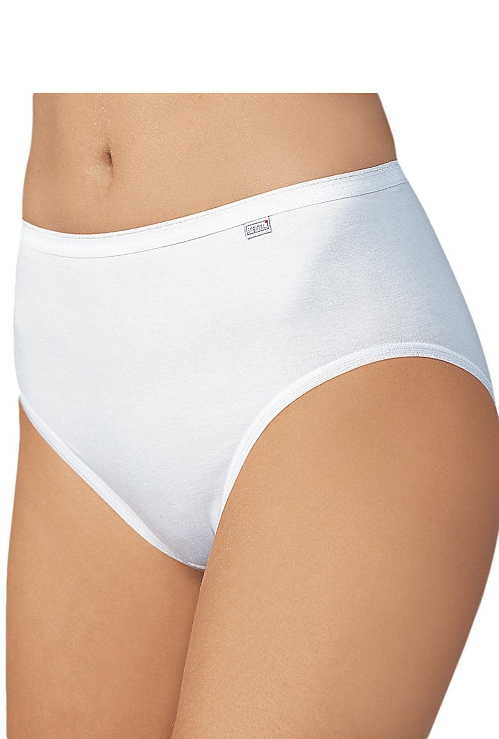 Speidel Taillenslip Basic mit (Vorteils-Pack, 5-St., 5er-Pack, im Gummibund Schlüpfer 9826 wählbar 10er-Sparpack oder Cotton Damen Stretch Weiss 5er-Vorteilspack als 10er-Pack) Slip