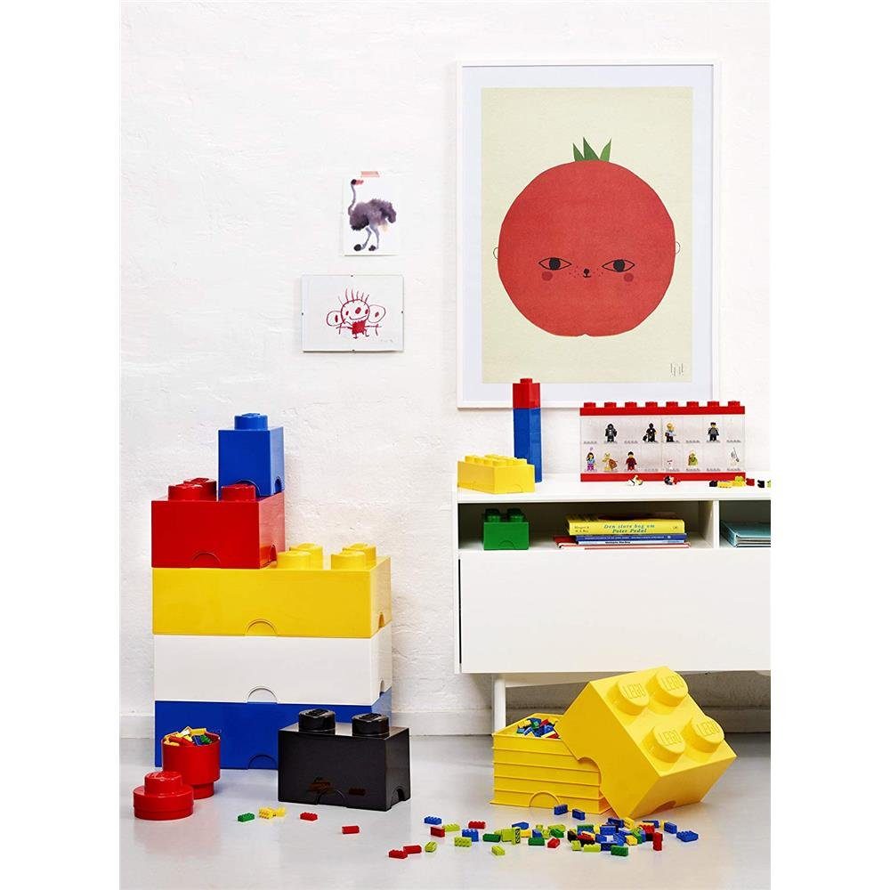 Thumbnail - Room Copenhagen Aufbewahrungsbox LEGO® Storage Brick 1, rund, Rot, mit 1 Noppe, Baustein, stapelbar