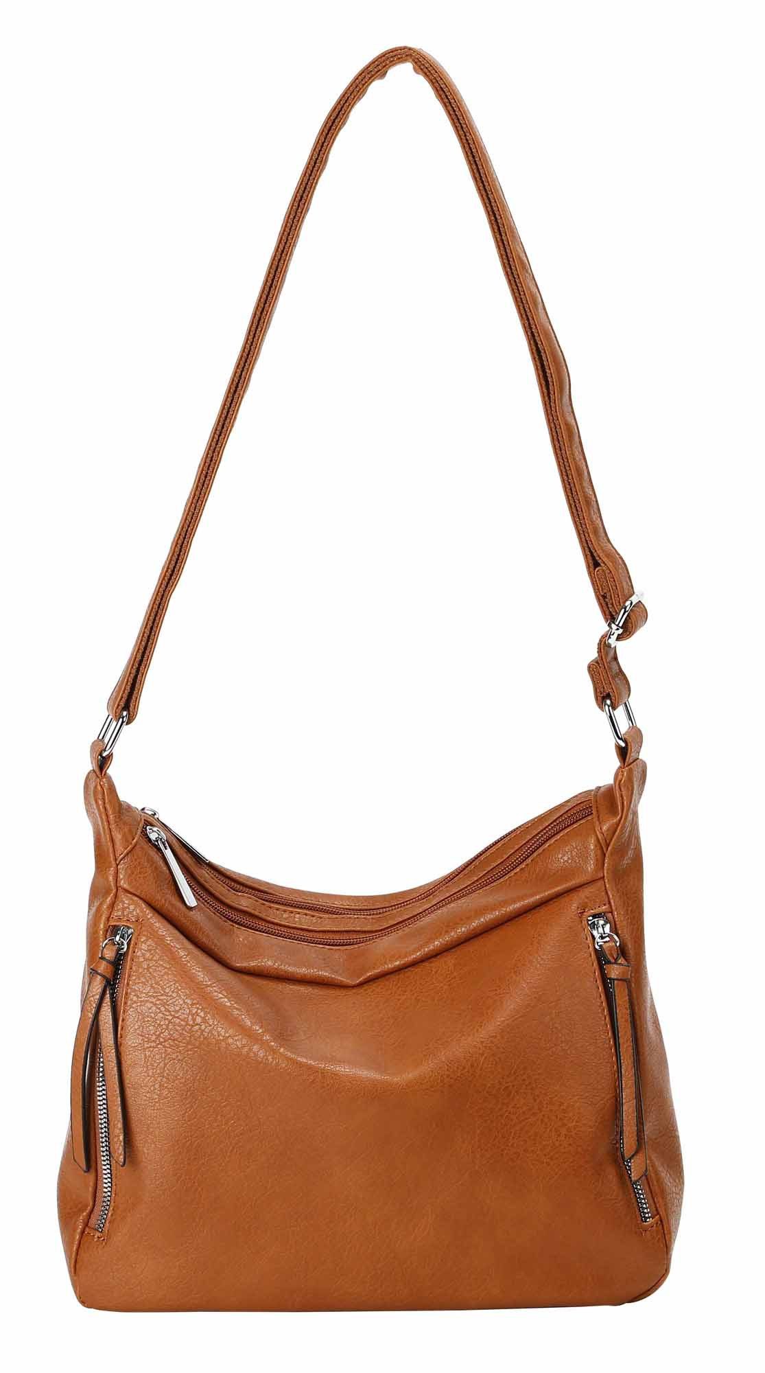 ITALYSHOP24 Schultertasche Damen Tasche Shopper Crossbody Handtasche Umhäng günstig online kaufen