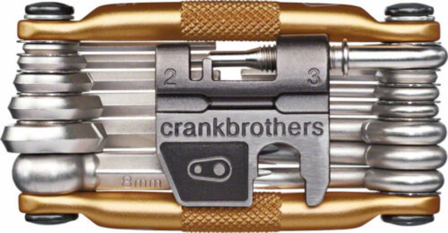 crankbrothers Multitool Fahrrad Werkzeug M19/gold, Reparatur, MTB, Trekking