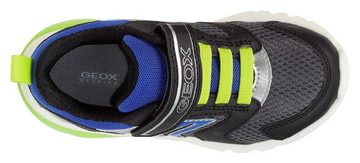 Geox J CIBERDRON BOY C Sneaker mit cooler Blinkfunktion, Freizeitschuh, Halbschuh, Schnürschuh