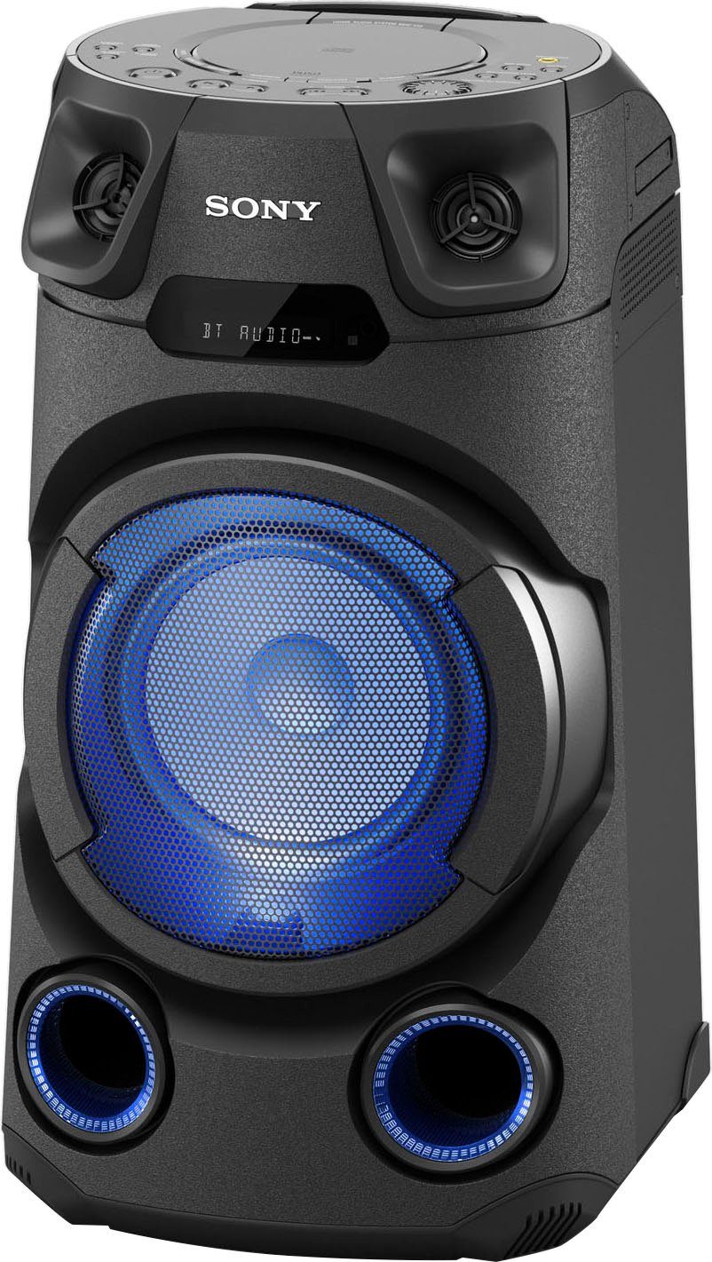 Boom Lautsprecher Bluetooth USB SD MP3 Aufnahme Box tragbar Musik System LED´s 