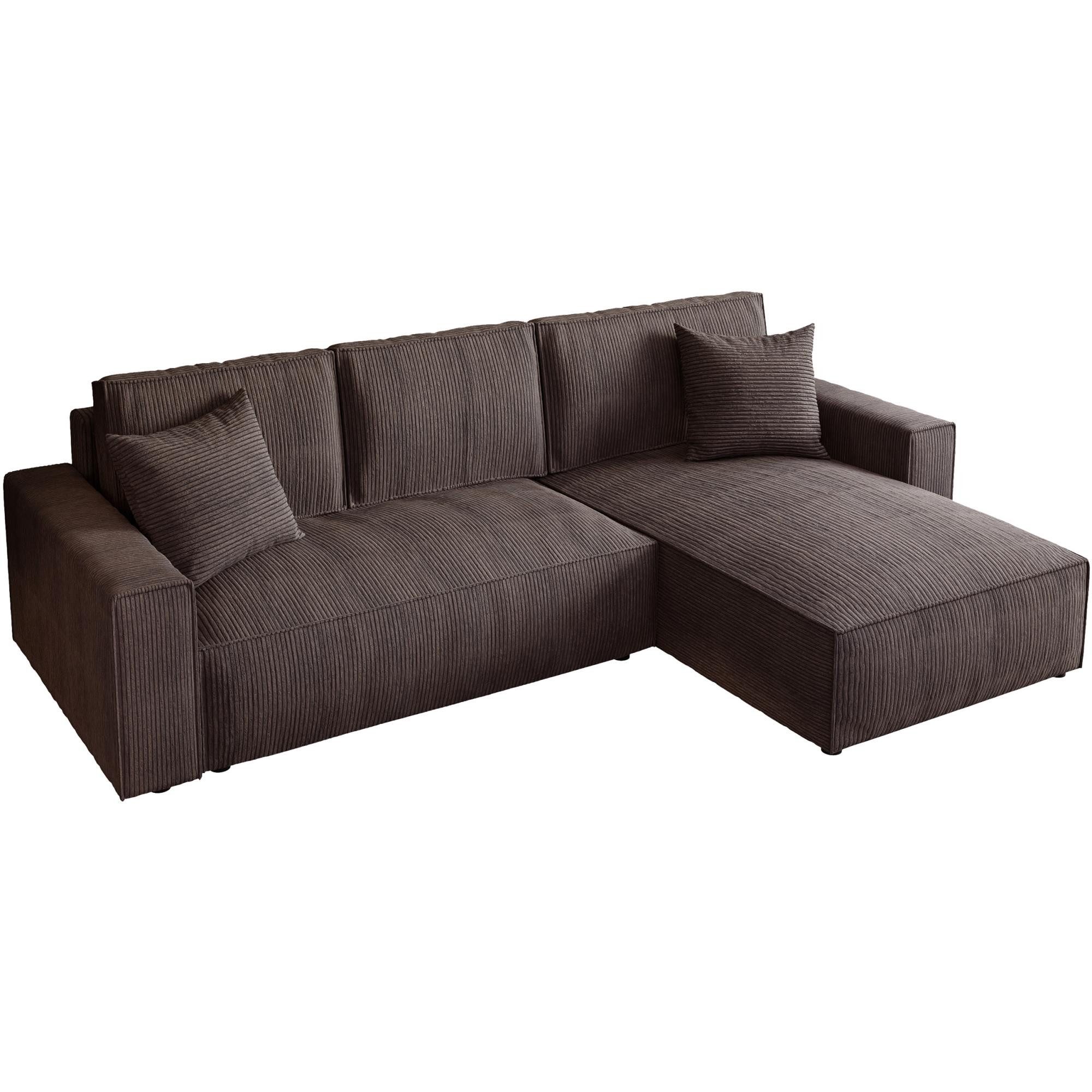 Beautysofa Ecksofa mit Schlaffuntion PARYS, mit Bettkasten und universelle günstig online kaufen