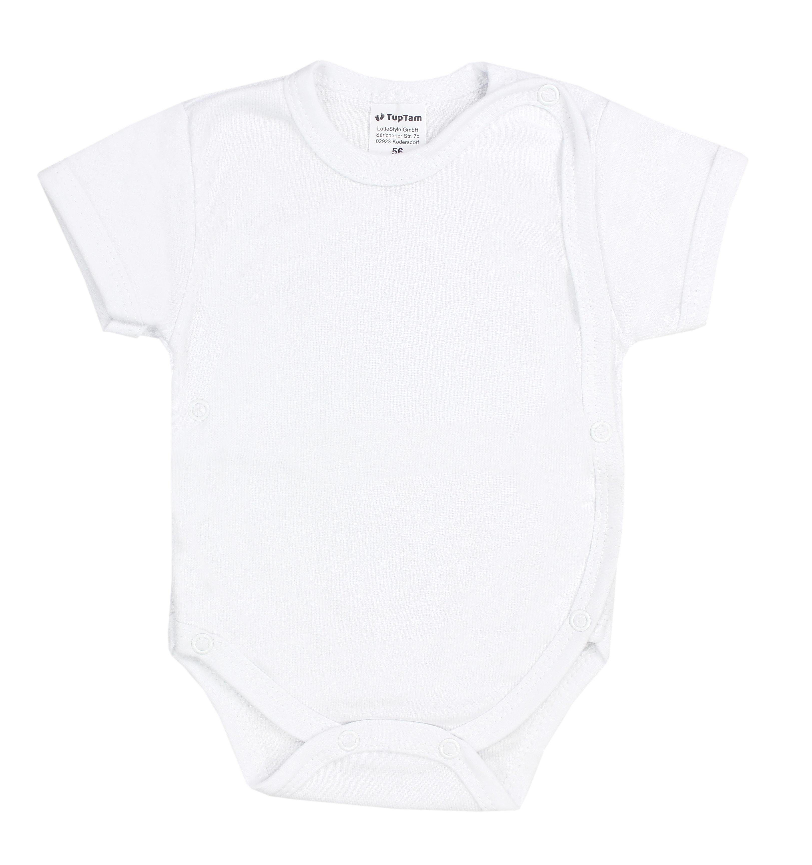 Baby 5 Kurzarmwickelbody Farbenmix Wickelbody TupTam 5er Set Jungen Baumwolle Kurzarm Body TupTam