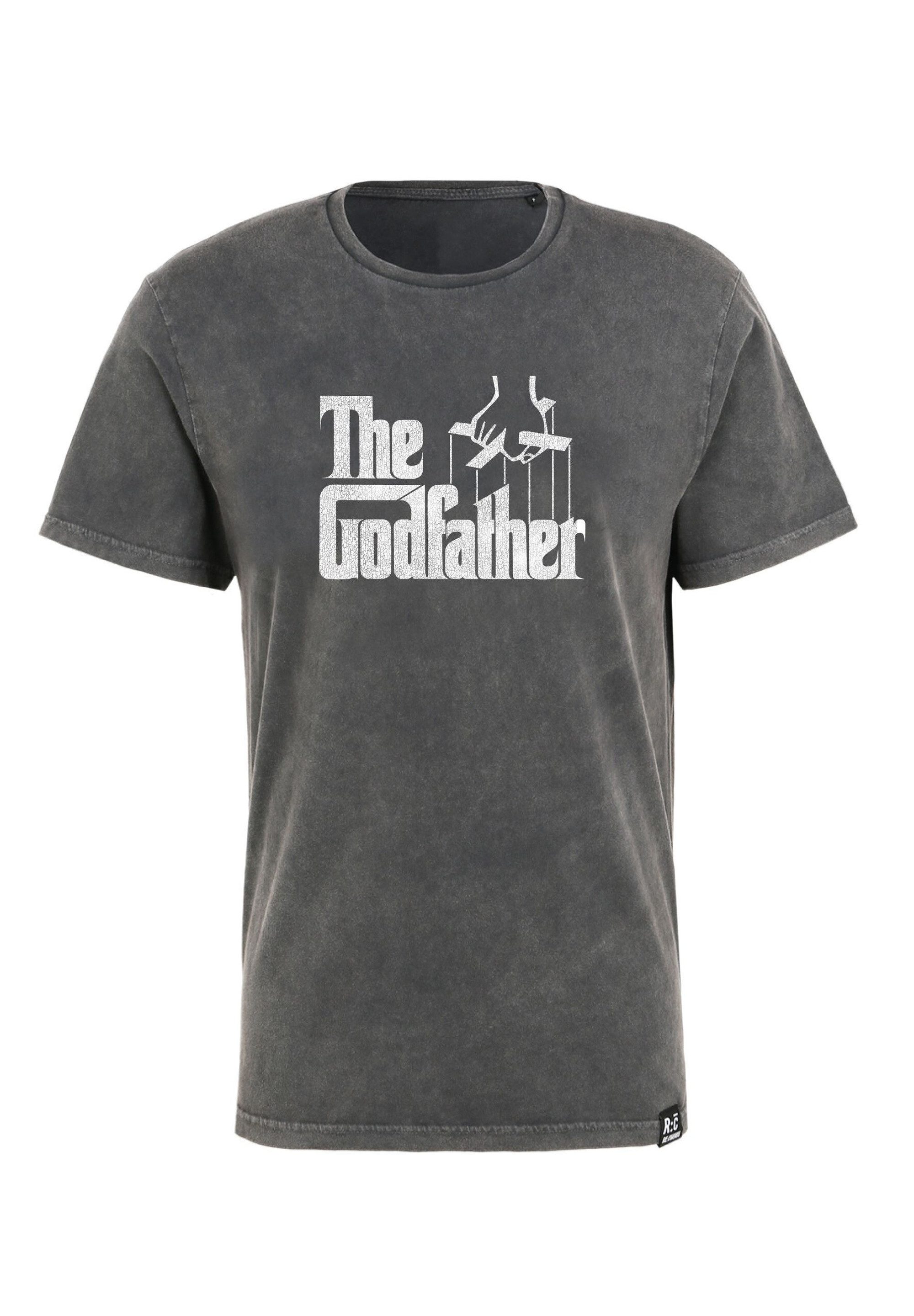 Recovered T-Shirt The Godfather Strings Logo Washed Relaxed im zeitlosen Design