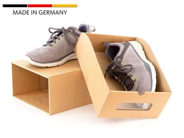 BigDean Schuhbox 10 Boxen stapelbar mit Sichtfenster & Schublade Schuhe Spielzeug etc. (10 St)