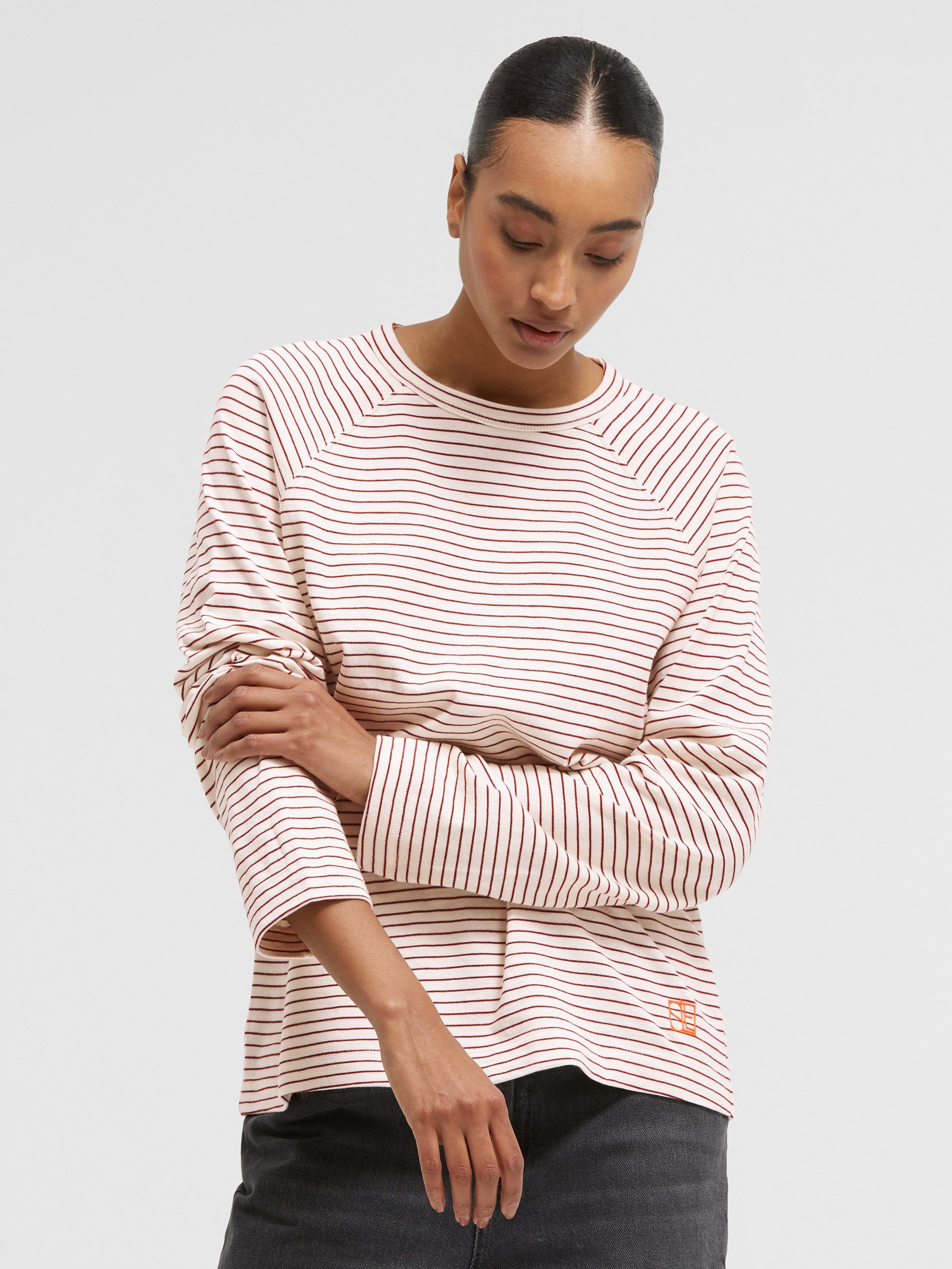 SENSES.THE LABEL Rundhalsshirt aus Baumwolle