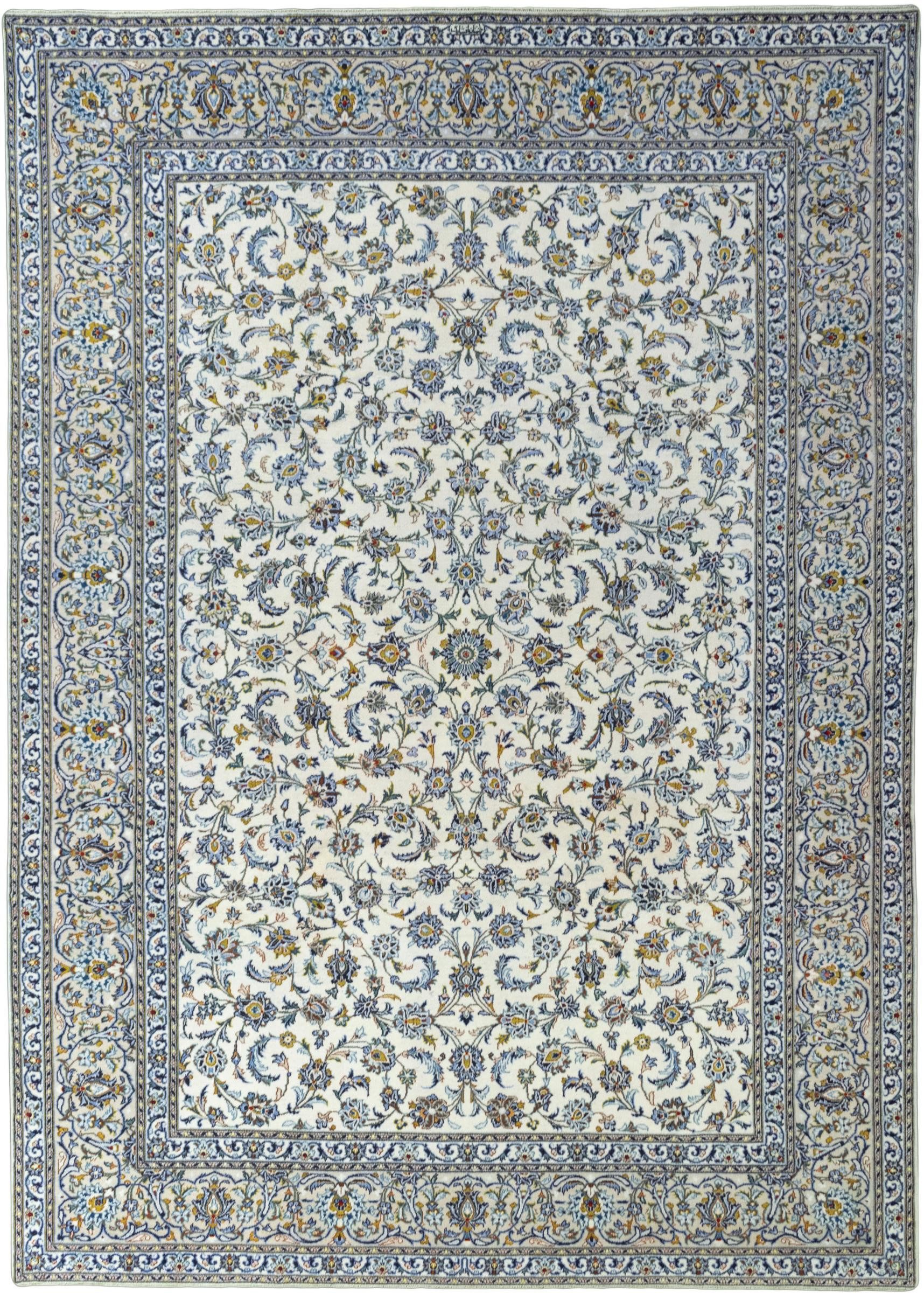 Nain Trading Orientteppich Keshan 301x418 Handgeknüpfter Orientteppich / Perserteppich, rechteckig, Höhe: 12 mm