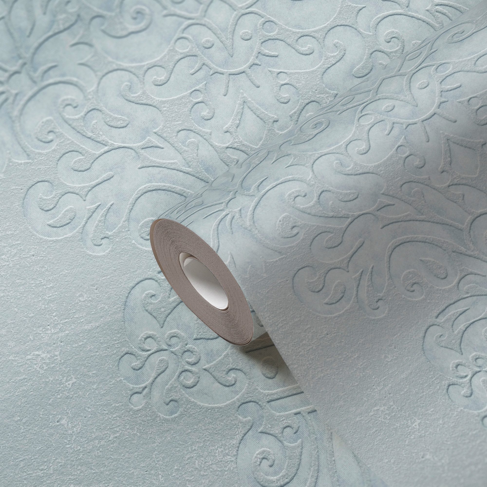 A.S. Création Vliestapete Pure Elegance Ornament-Tapete Mustertapete Barock Raute, strukturiert, schimmernd, (1 St), Vliestapete klassisch für Schlafzimmer Küch – Bild 2 von 5