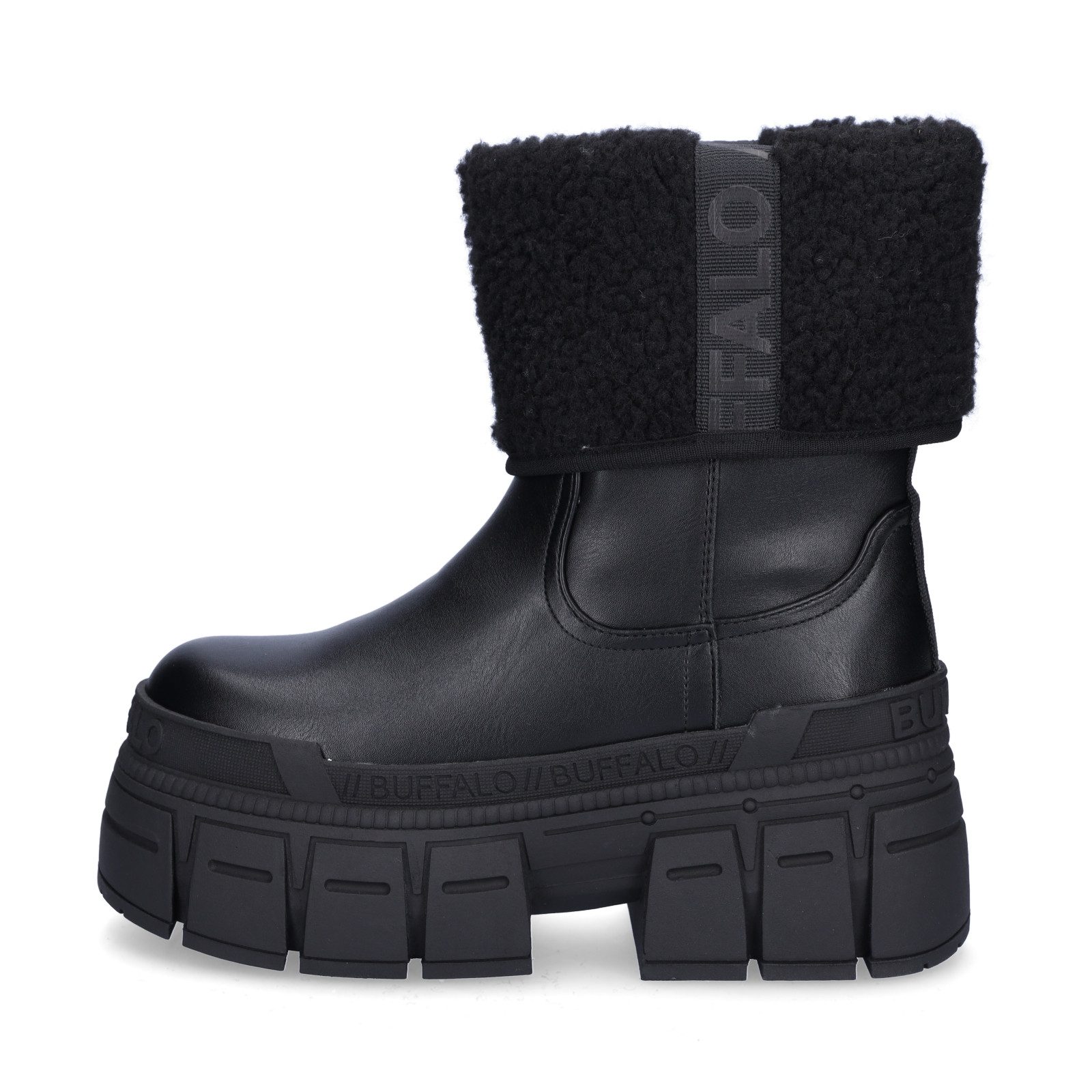 Buffalo Buffalo Damen Boot Gospher Fold schwarz Ankleboots günstig online kaufen