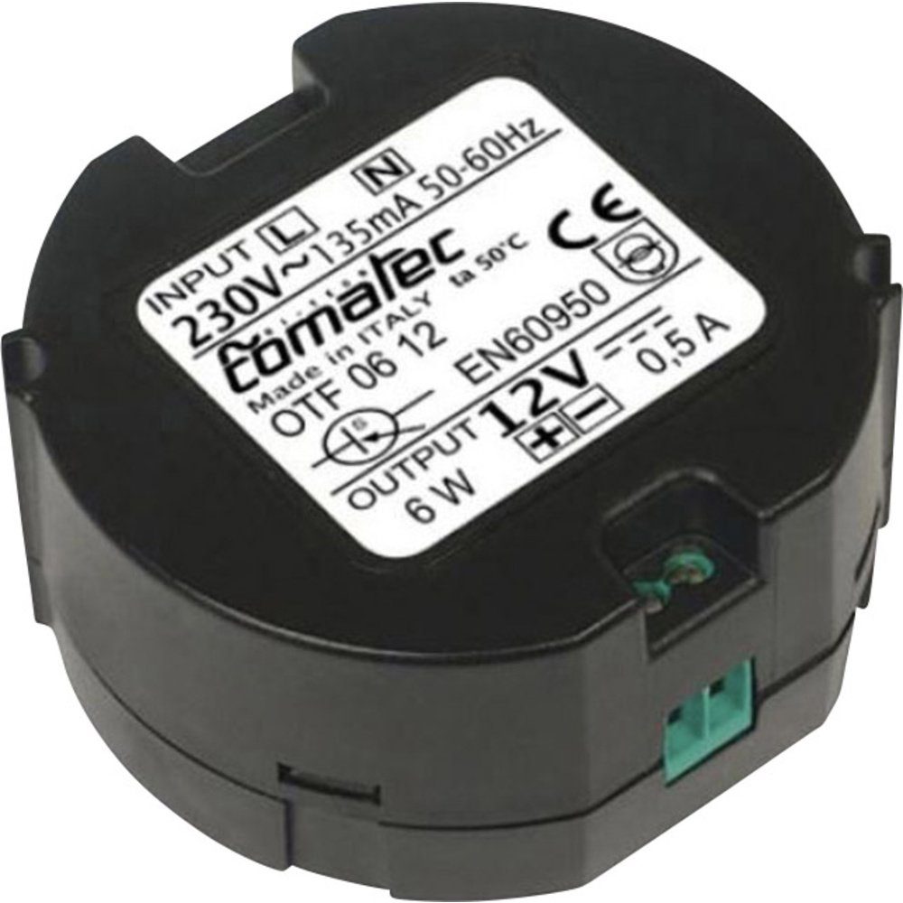 Comatec OTF/06.12RA Netzteil / Stromversorgung 12 V/DC 0.5 A 6 W AC/DC-Einbaunetzteil