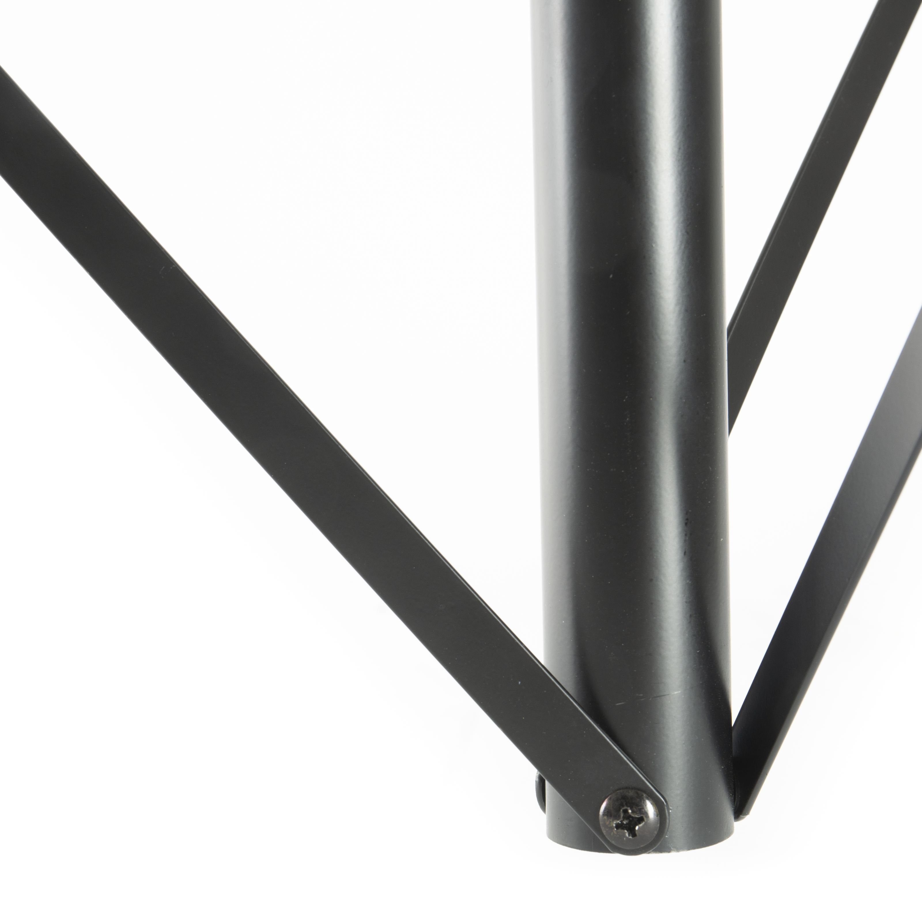 MUSIC STORE Lautsprecherständer, (Box-1 MKII Stahl Lautsprecherstativ - Höhenverstellbar 125-195 cm Max Belastbarkeit 30Kg Robust Leicht Schwarz Pulverbeschichtet - Ideal für Sicheren Boxenstand, Lautsprecher Stative, Boxenständer, Lautsprecherstativ, höhenverstellbar, robust)