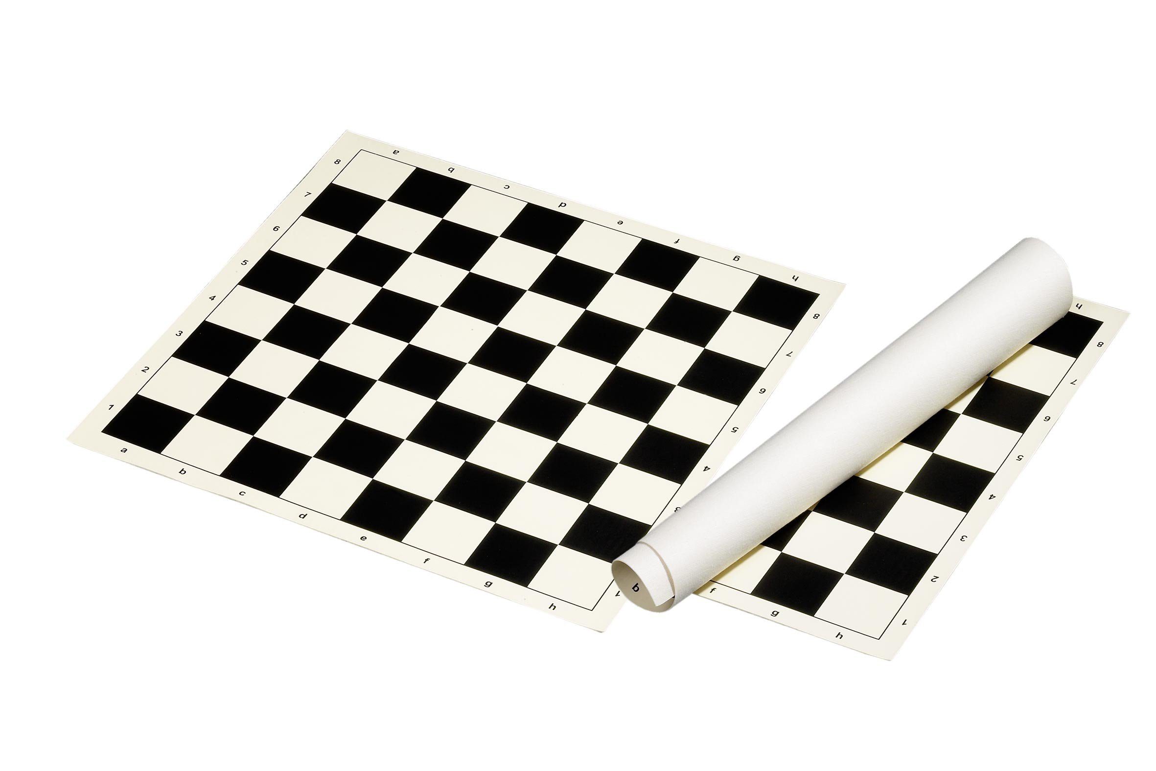 Philos Spiel Philos 2493 - Schachbrett rollbar, Feld 50 mm, aus Kunststoff, schw...