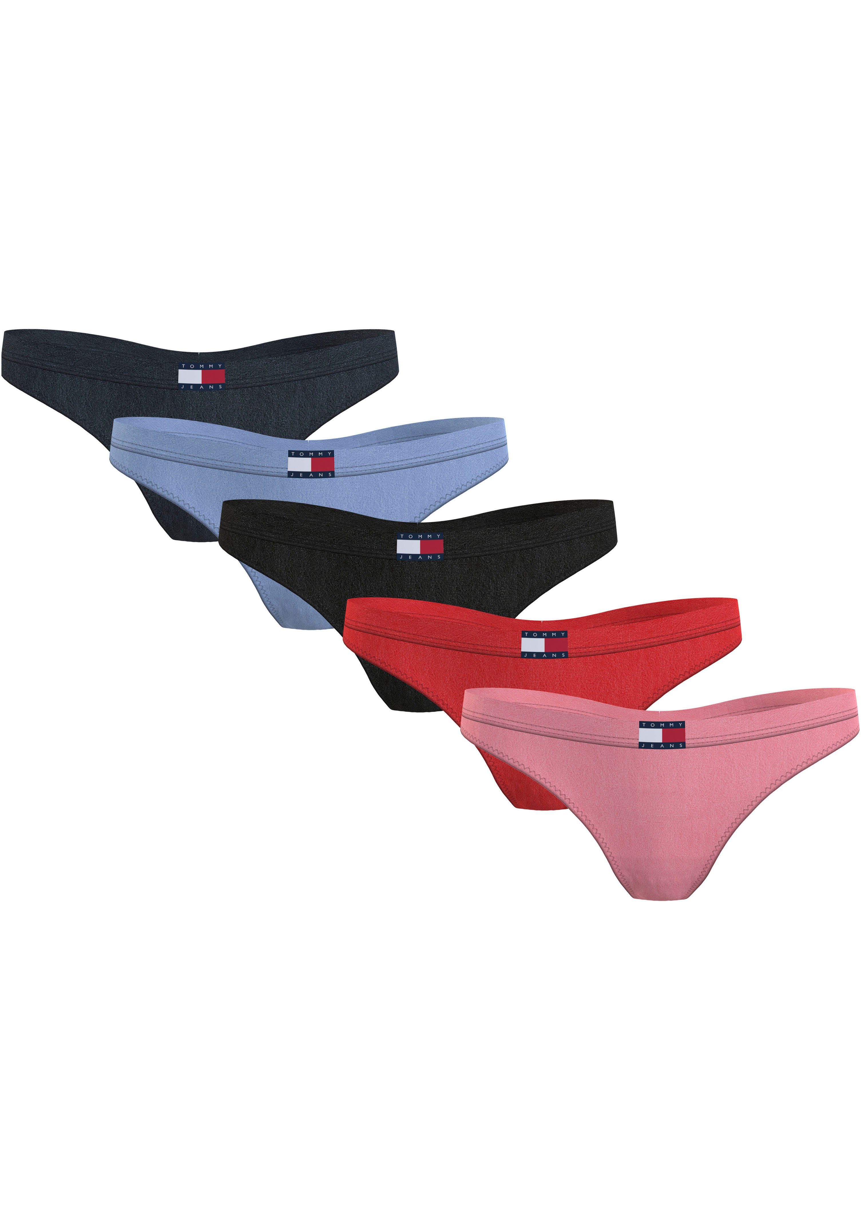 Tommy Hilfiger Underwear Slip 5P CLASSIC THONG Packung 5er mit Tommy Jeans Logo Badge