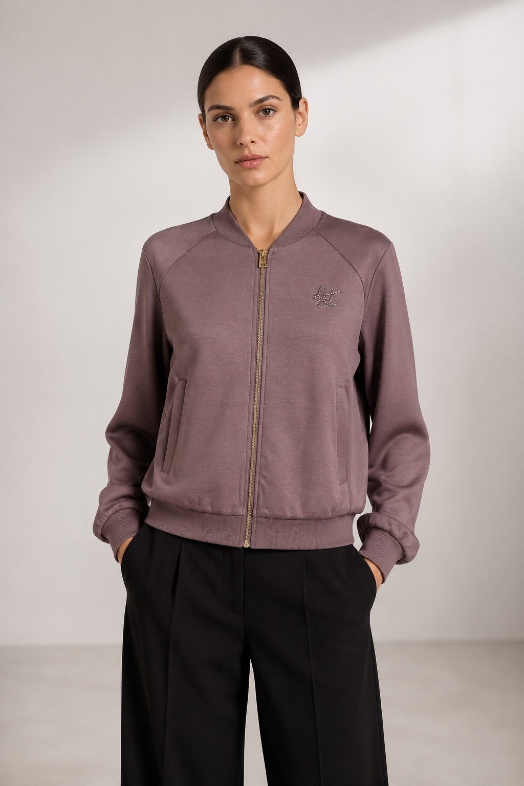 Liu Jo Sweatjacke FELPA APERTA - Sportliche Jacke - Leichte Jacke - Damen Jacke